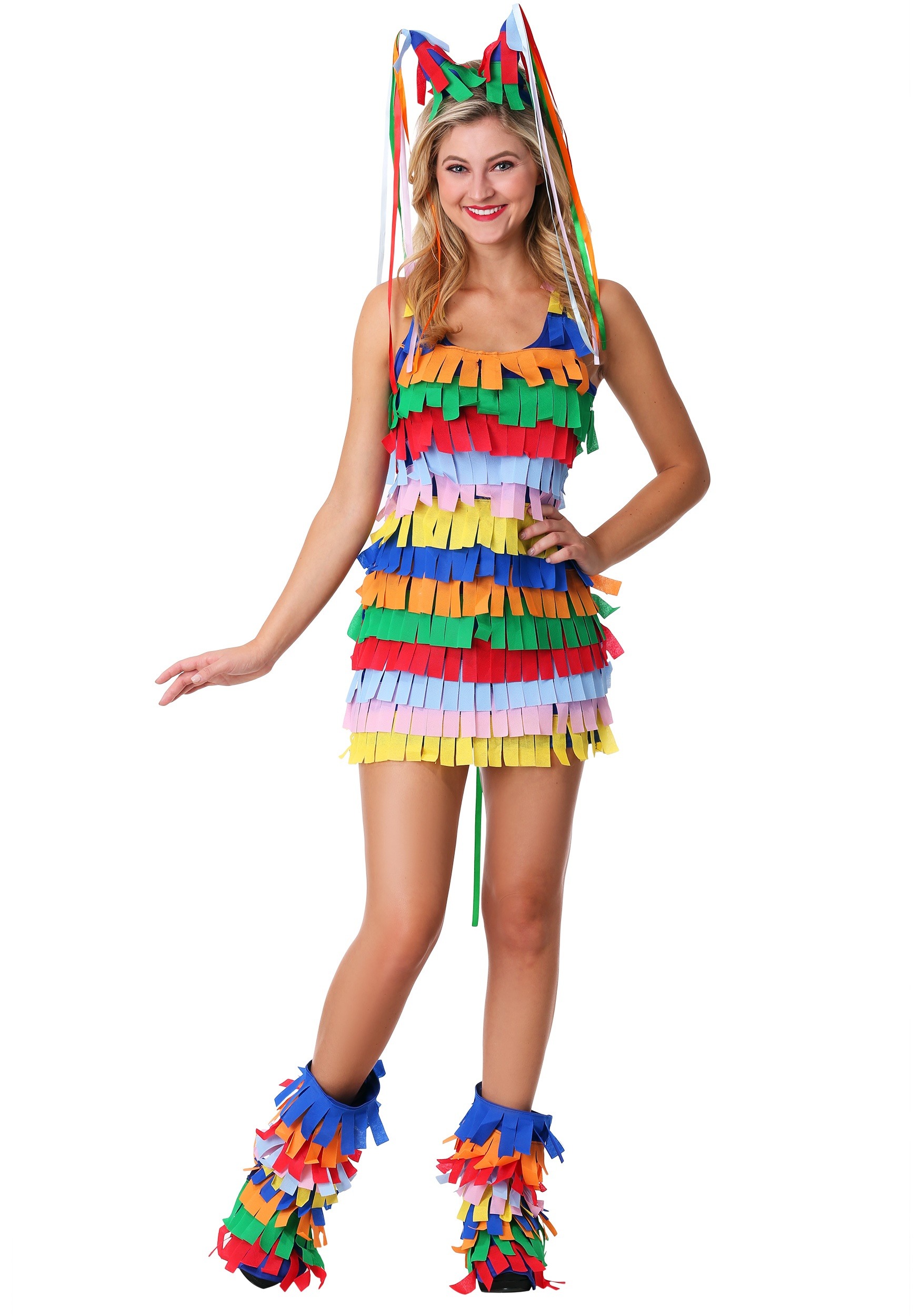 Photos - Fancy Dress Winsun Dress FUN Costumes Women's Piñata Costume Dress | Funny Holiday Costumes Blue 