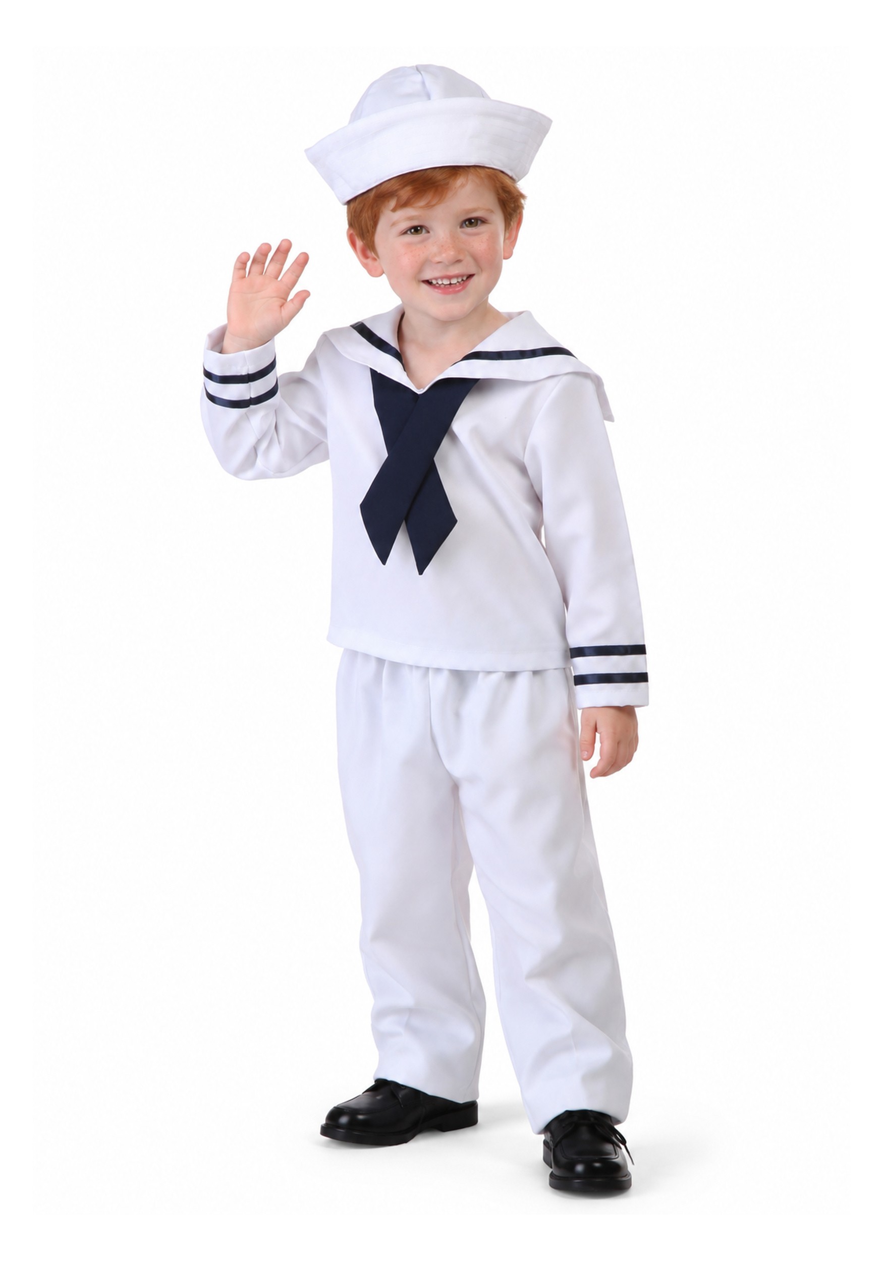 Toddler White Old School Sailor Costume