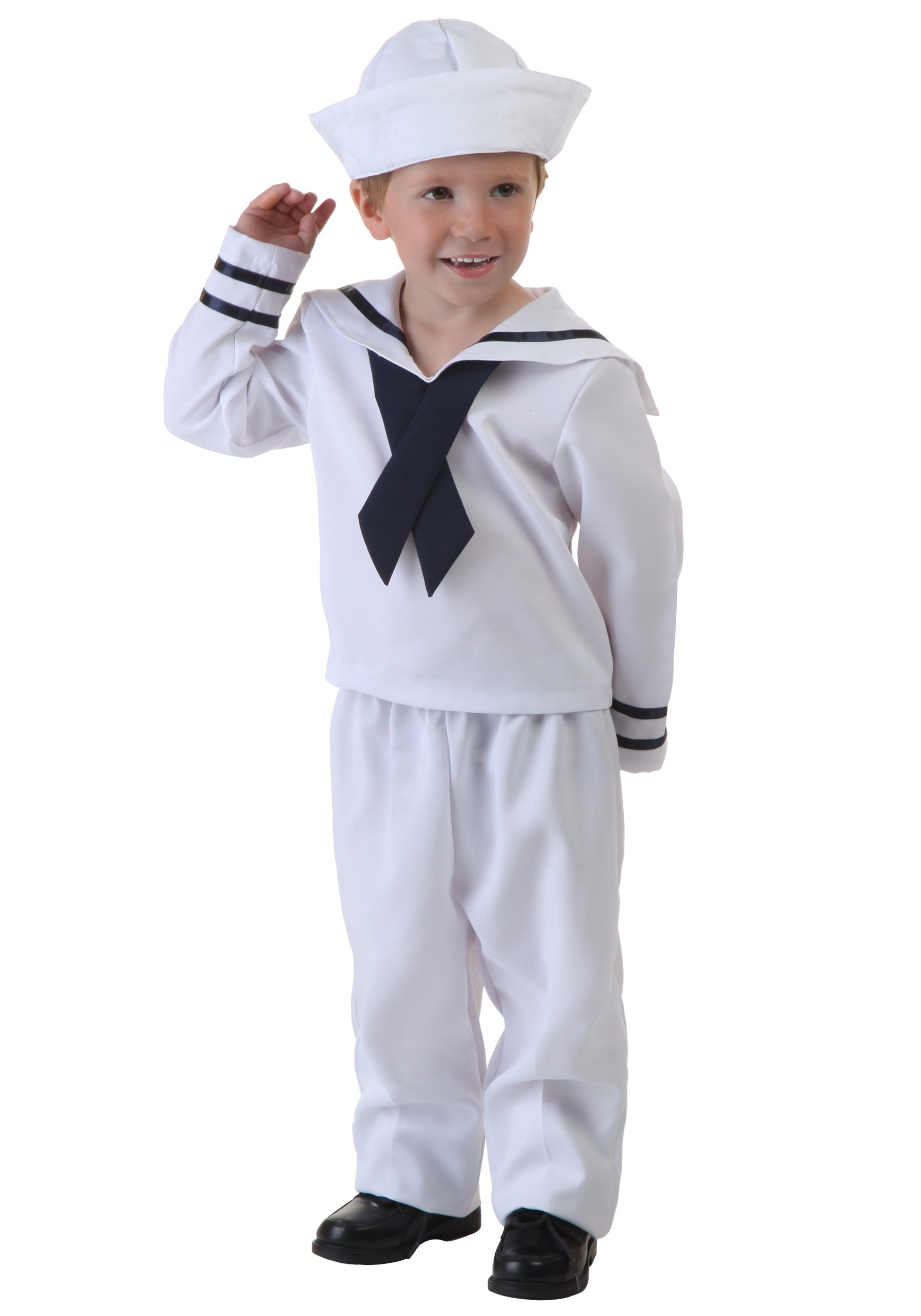 Photos - Fancy Dress Toddler FUN Costumes  White Old School Sailor Costume White FUN2076TD 