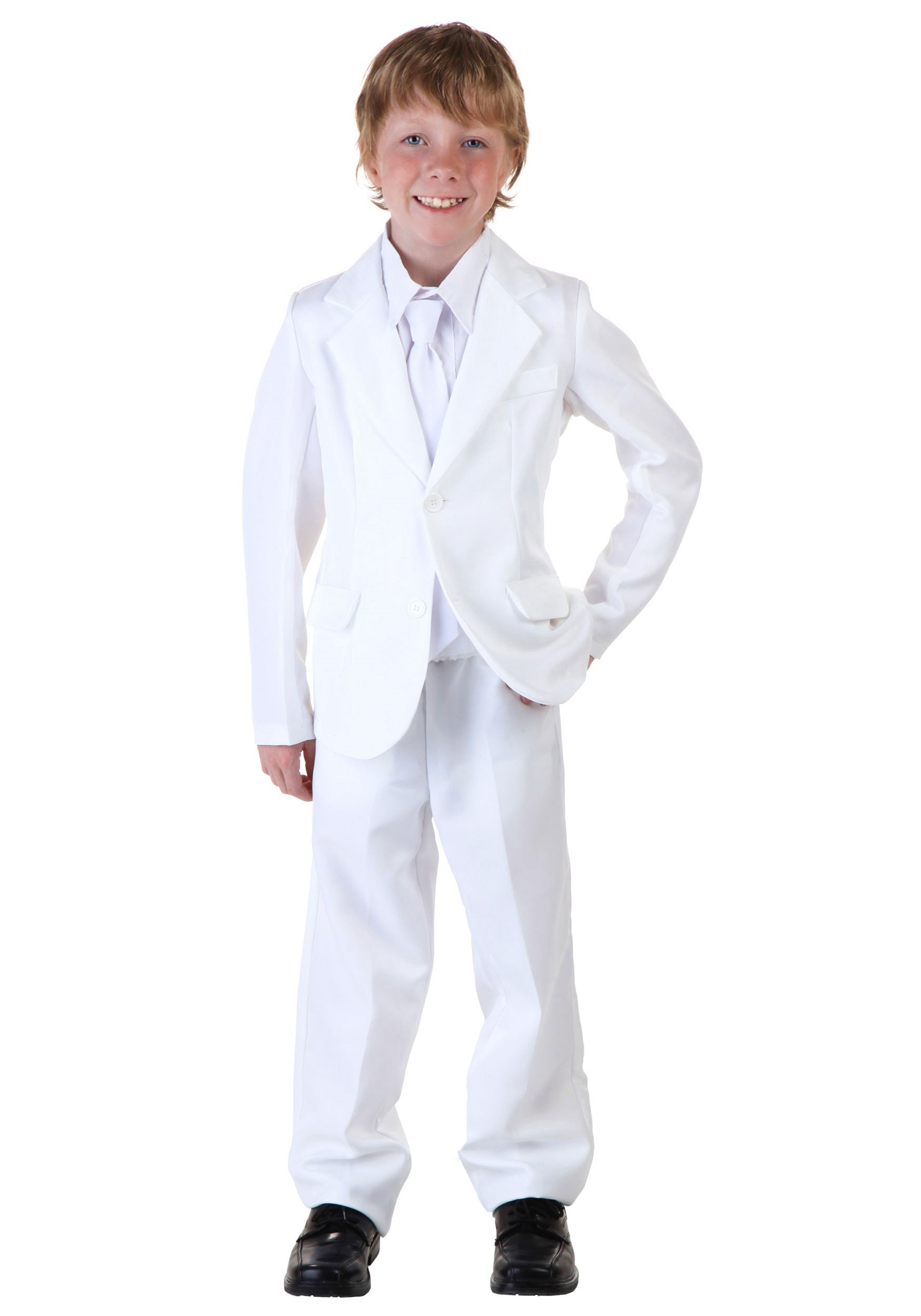 Photos - Fancy Dress FUN Costumes White Suit Costume for Kids White FUN1111CHWH