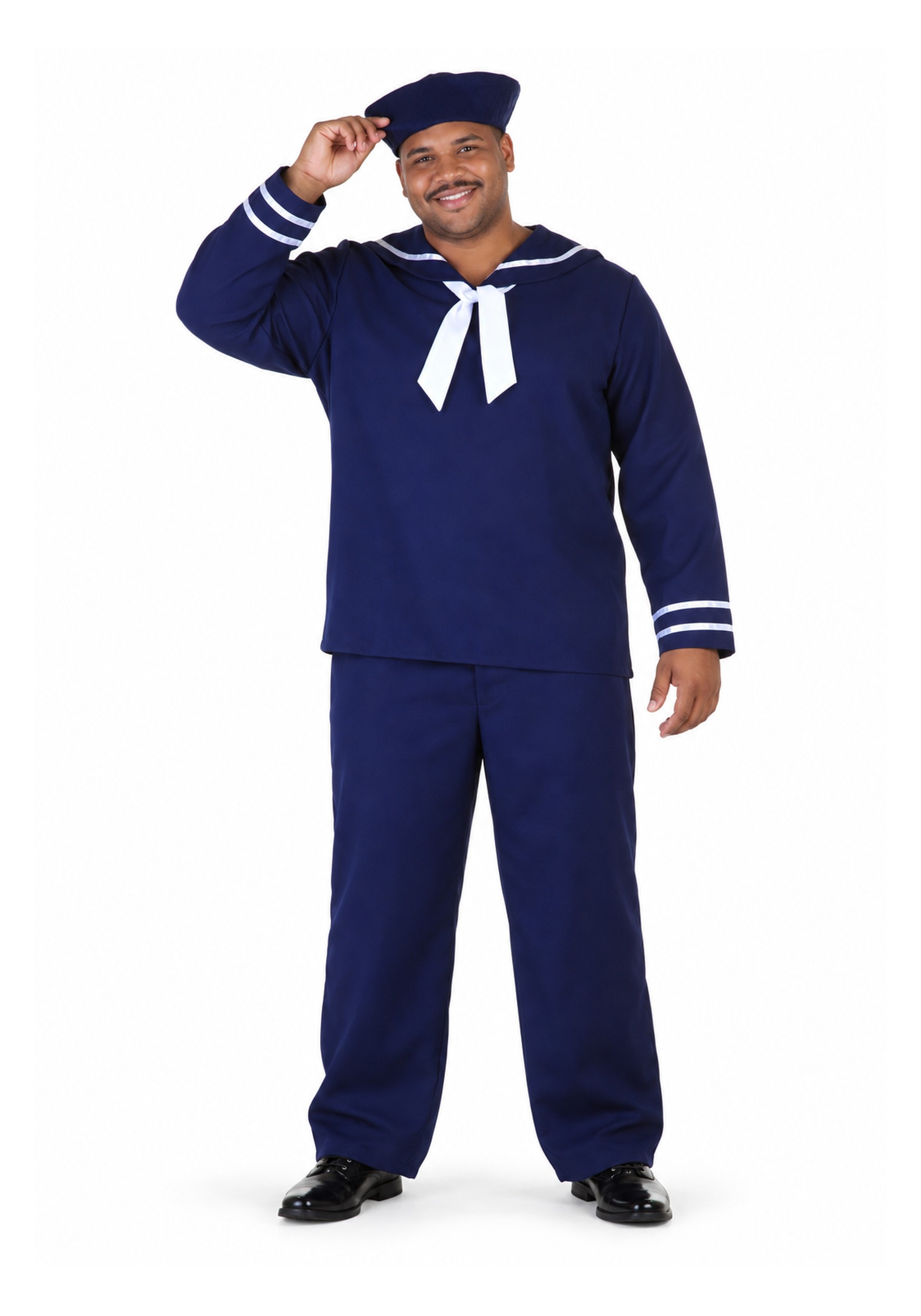 Plus Size Blue Sailor Mens Costume | Sailor Costumes