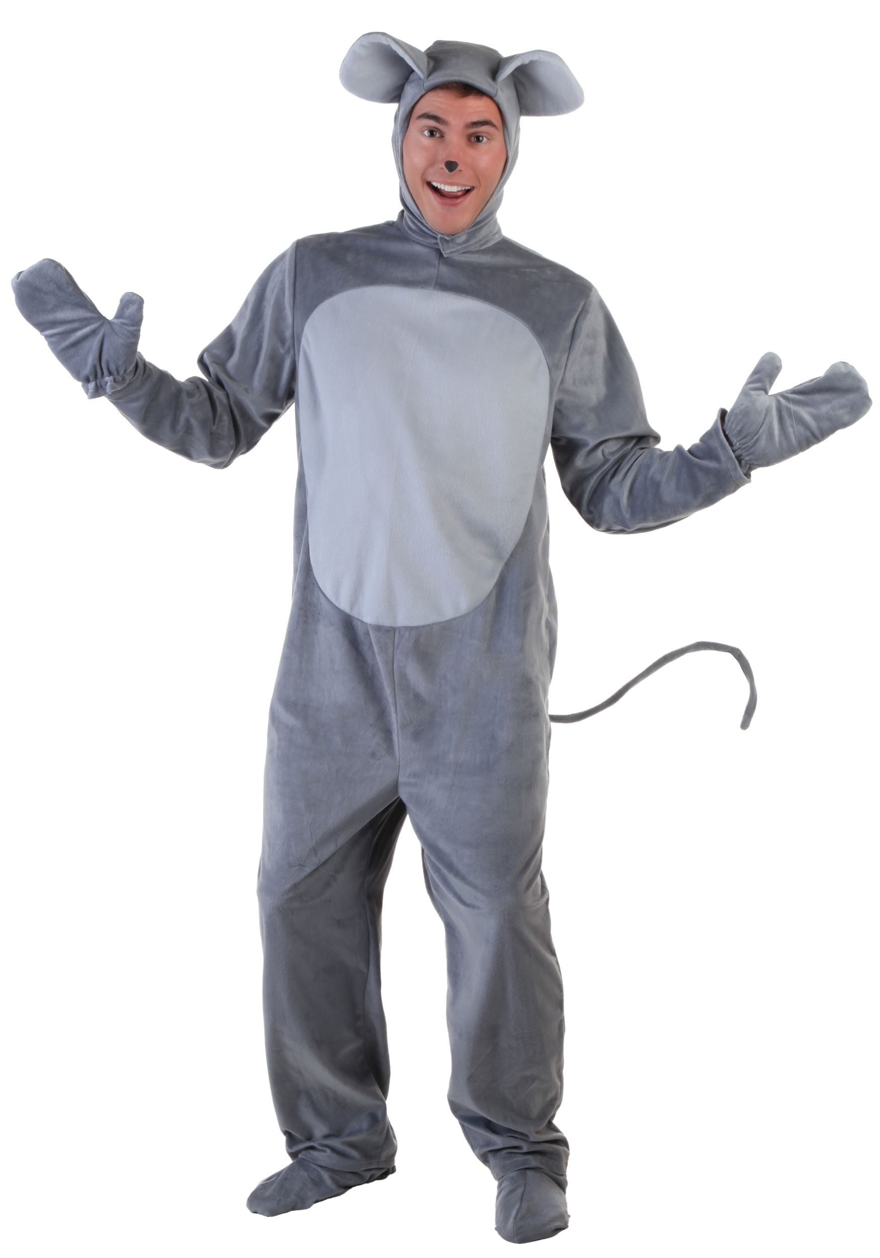 Photos - Fancy Dress FUN Costumes Plus Size Mouse Adults Costume Gray FUN1172PL