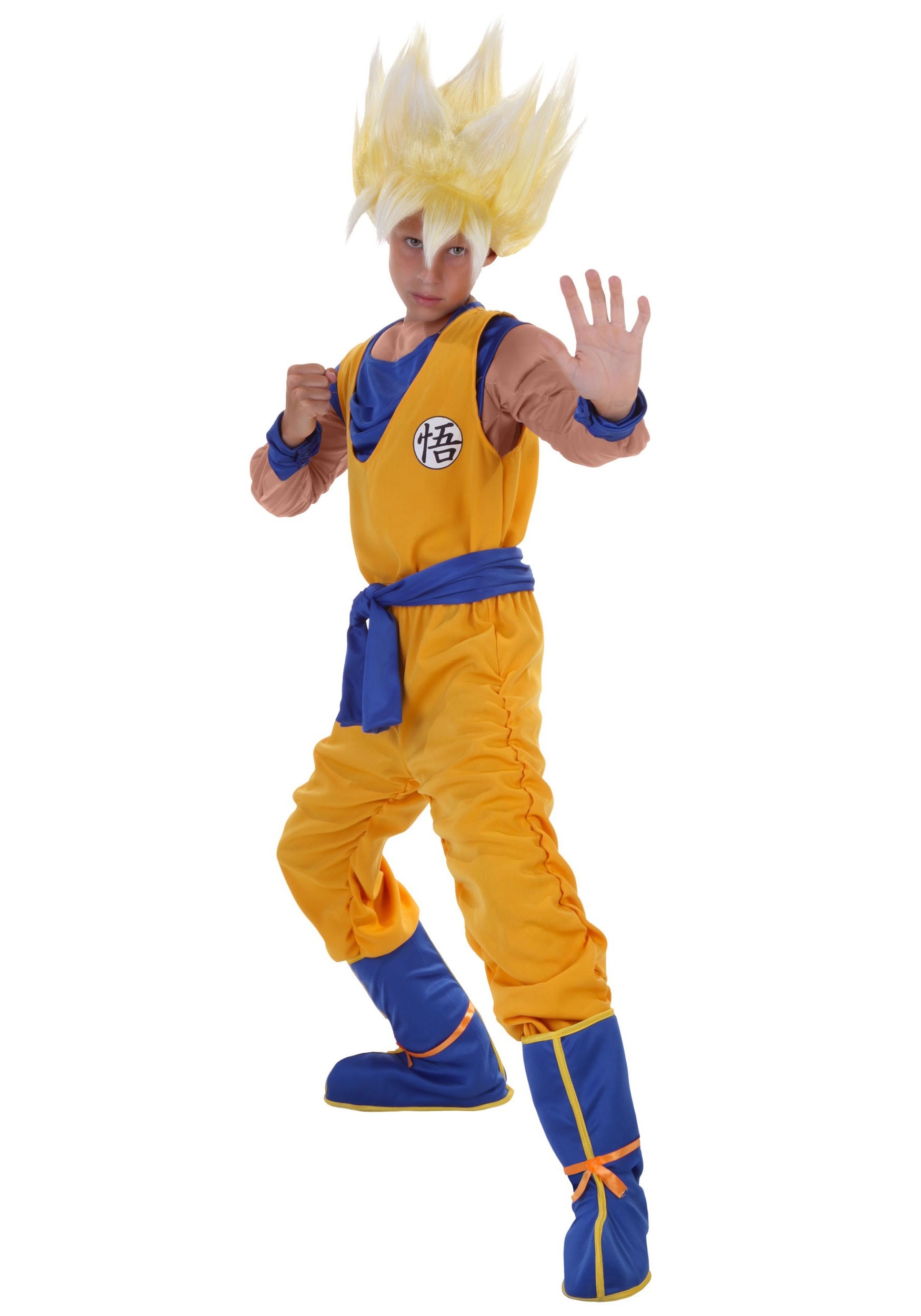 Photos - Fancy Dress FUN Costumes Dragon Ball Z Super Saiyan Kid's Goku Costume Blue/Orange