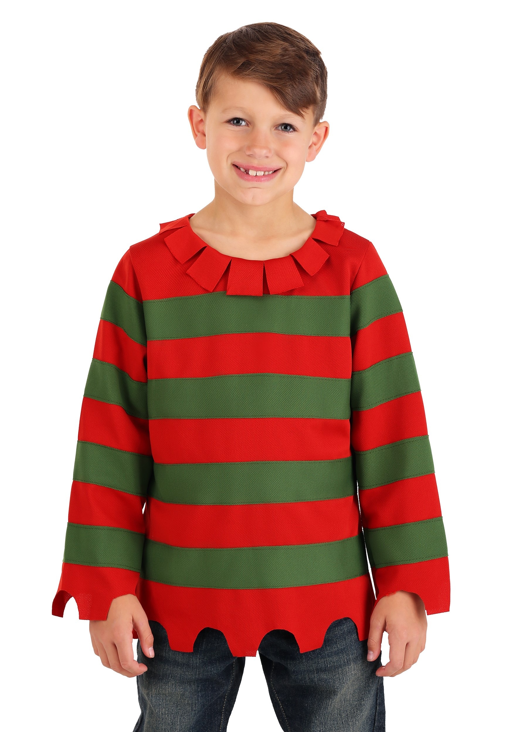 Photos - Fancy Dress FUN Costumes Nightmare Sweater Costume for Kids Green/Red FUN1609CH