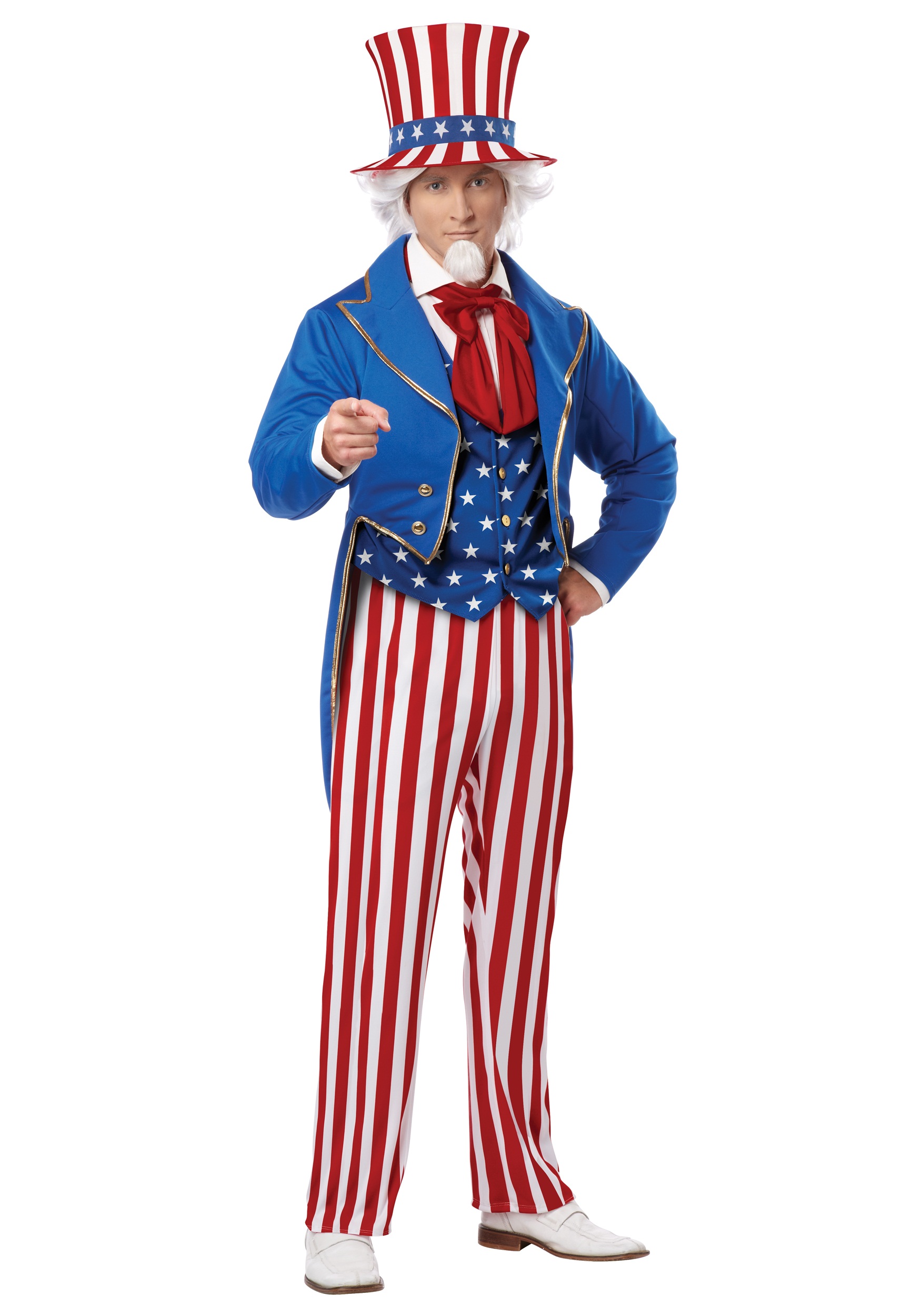 Patriot Man Vest Kit Adult Costume Patriotic Stars Stripes 4th Of July S/M L/XL 