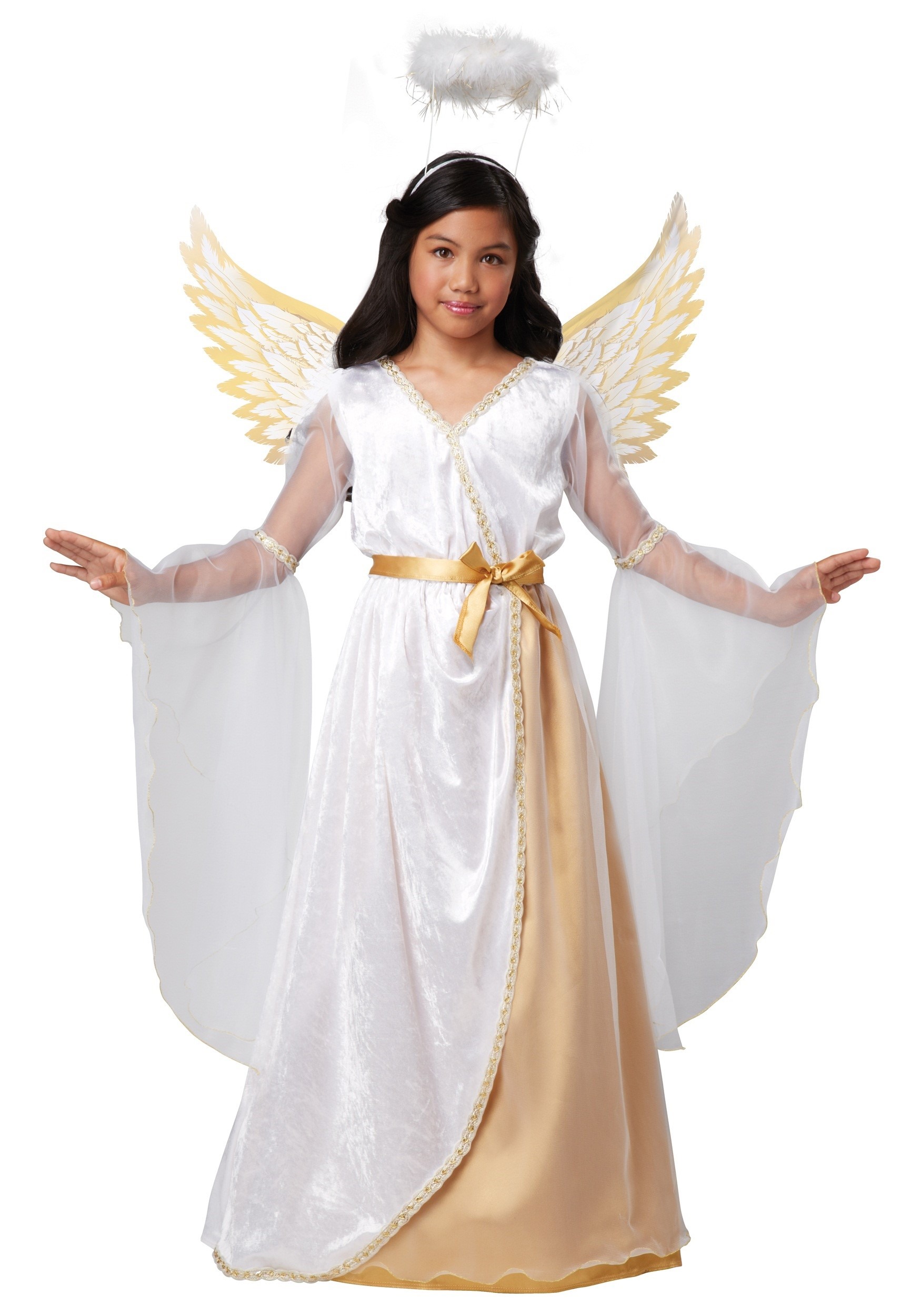 Photos - Fancy Dress California Costume Collection Guardian Angel Costume for Girls Orange/ 
