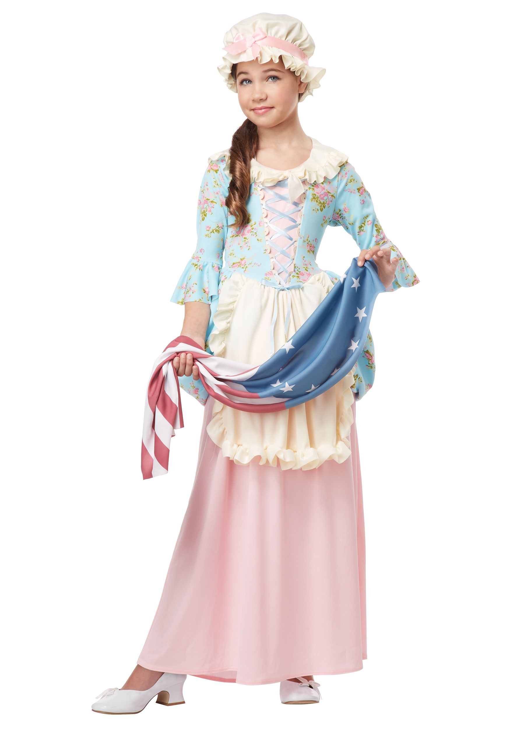 Colonial Lady Costume Dress for Girls