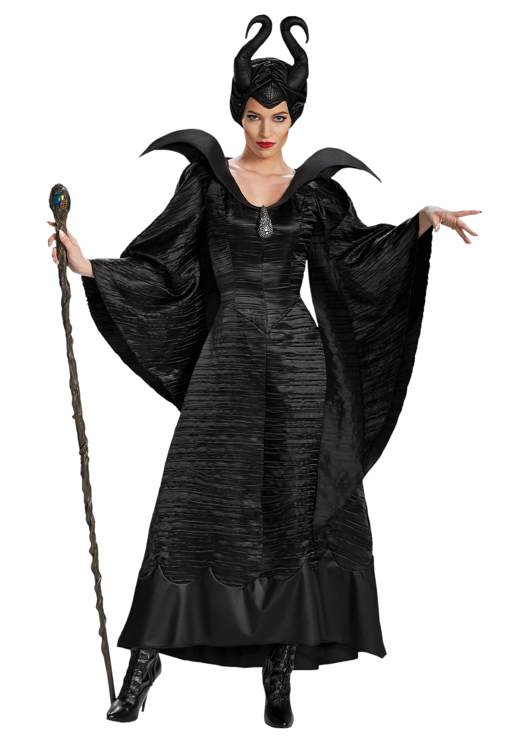 Maleficent Christening Deluxe Black Gown for Women