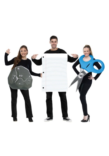 Rock, Paper, Scissors Adult Group Costume