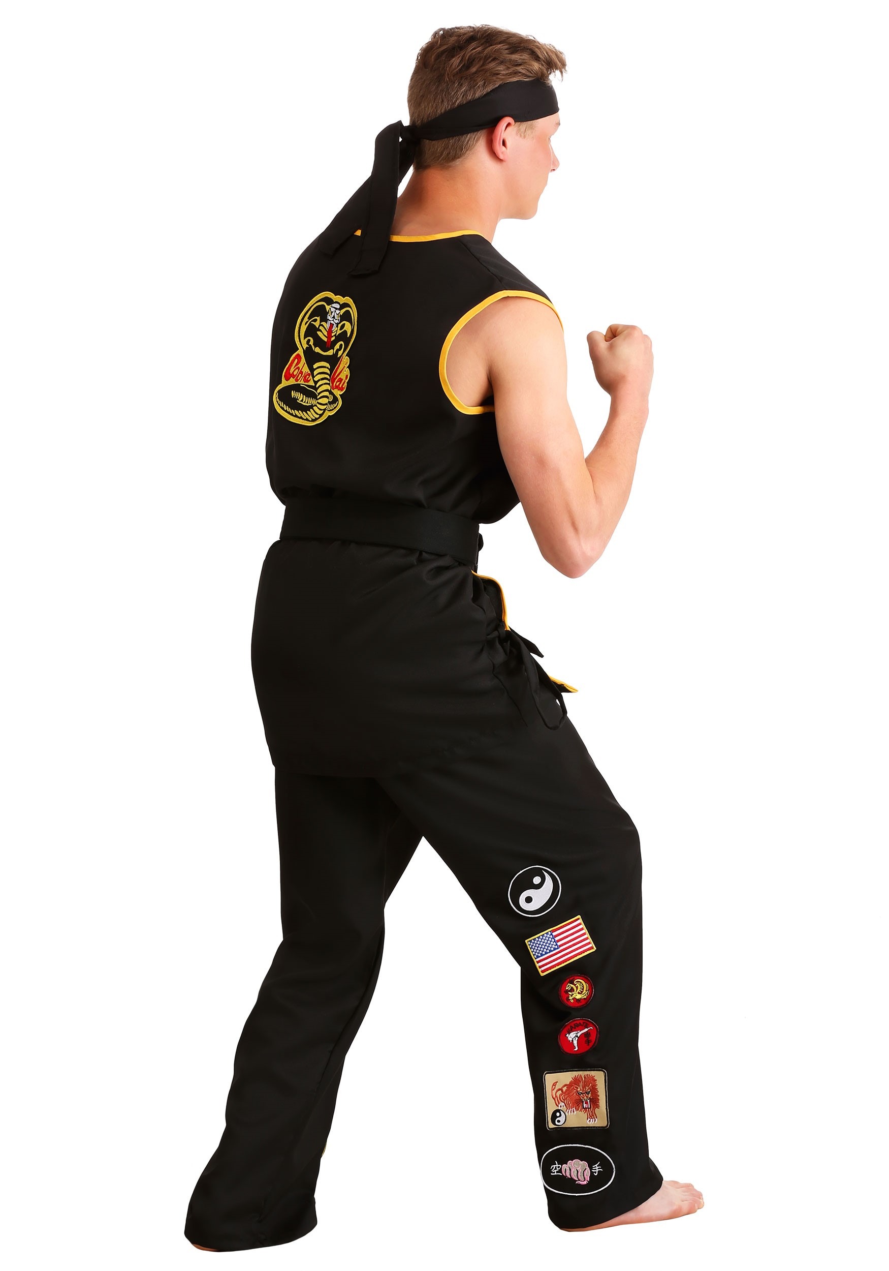 Cobra Kai Karate Costume | Kids Boys and Girls Halloween Costume Karate Gi for Boys and Girls Karate Kid Set with Belt & Headband