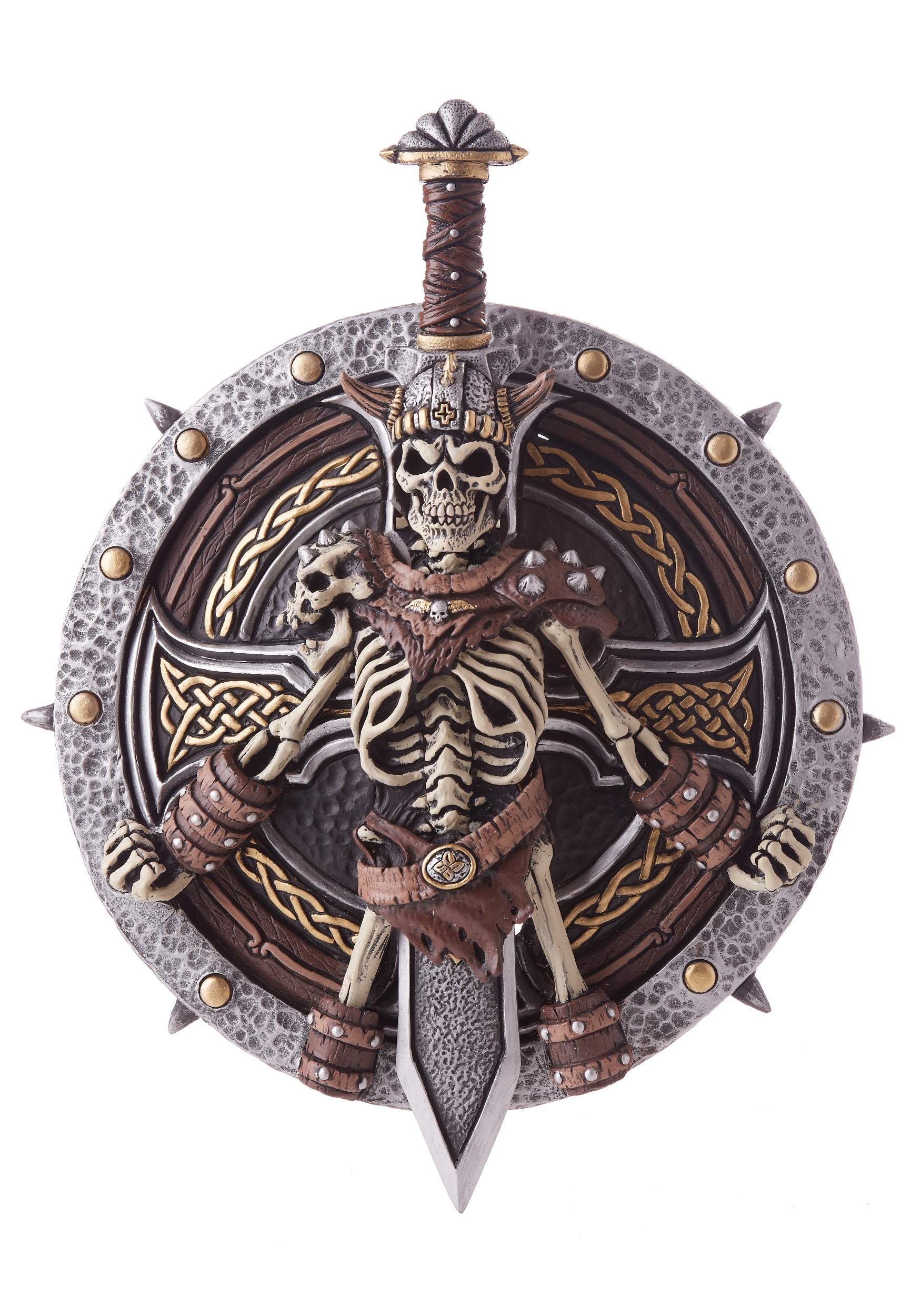 Viking Lord Shield Skeleton & Sword