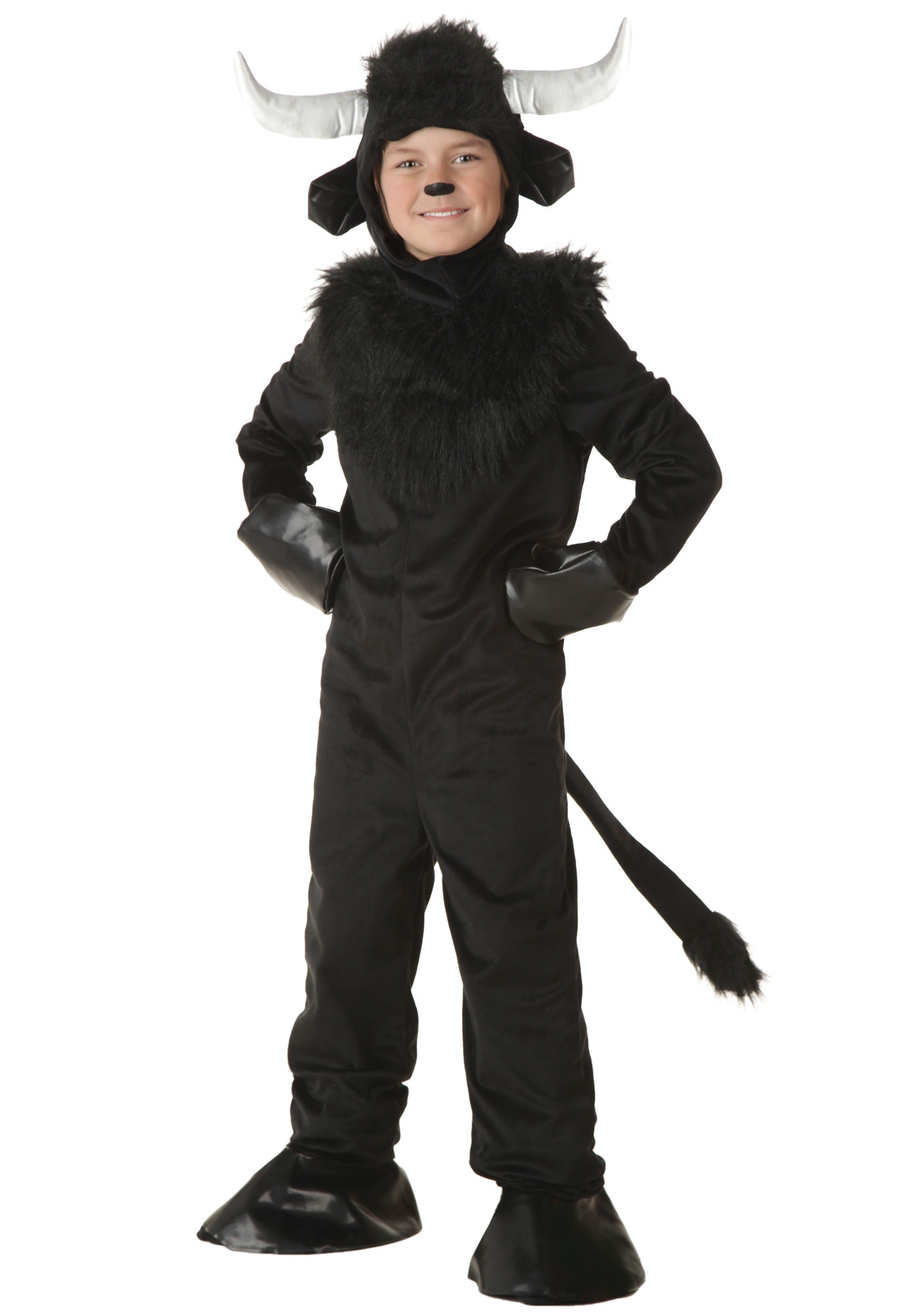Photos - Fancy Dress BULL FUN Costumes  Costume for Kids | Kid's Animal Costumes Black FUN2919CH 