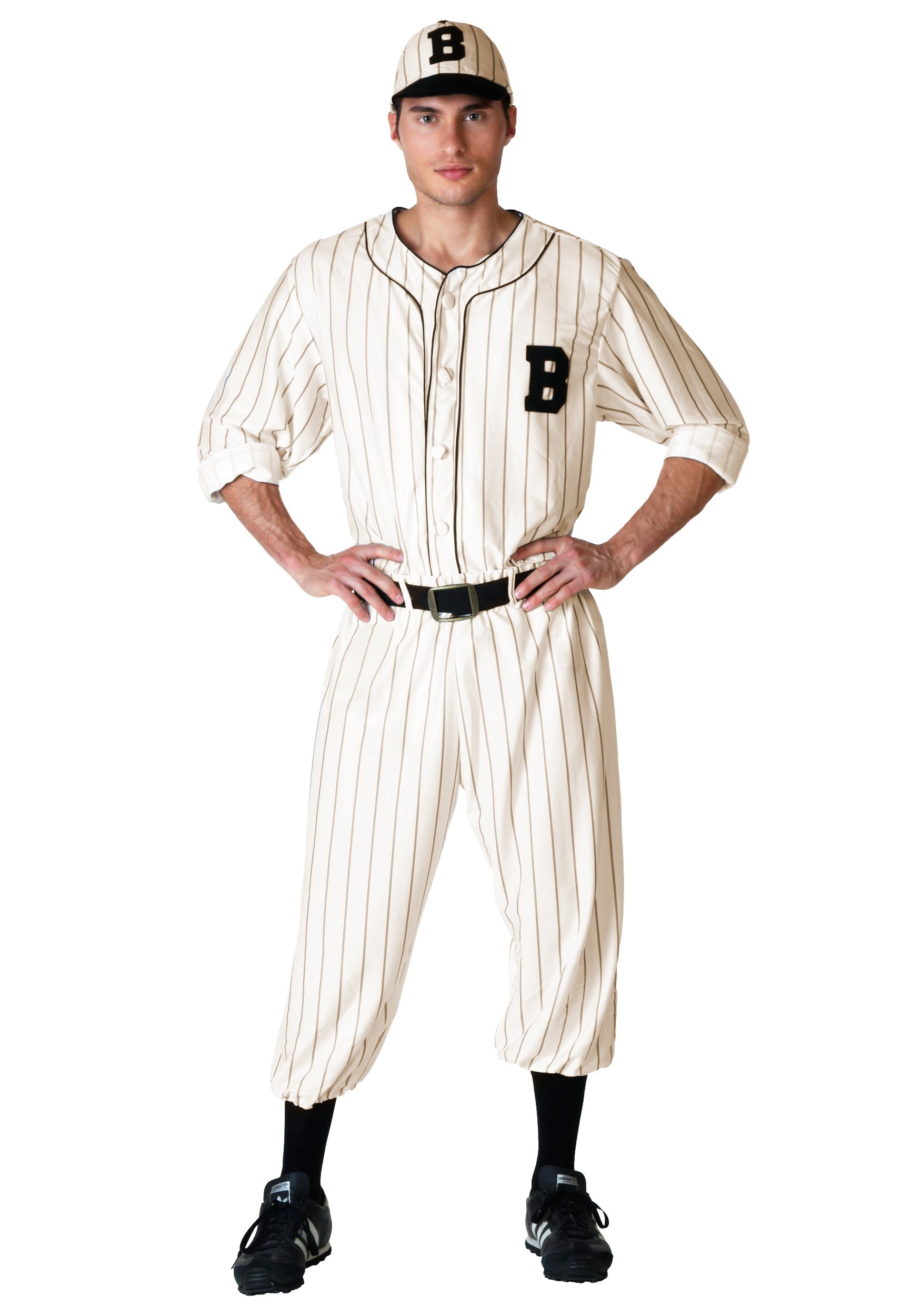Photos - Fancy Dress Vintage FUN Costumes Plus Size  Baseball Player Costume for Men White FUN21 