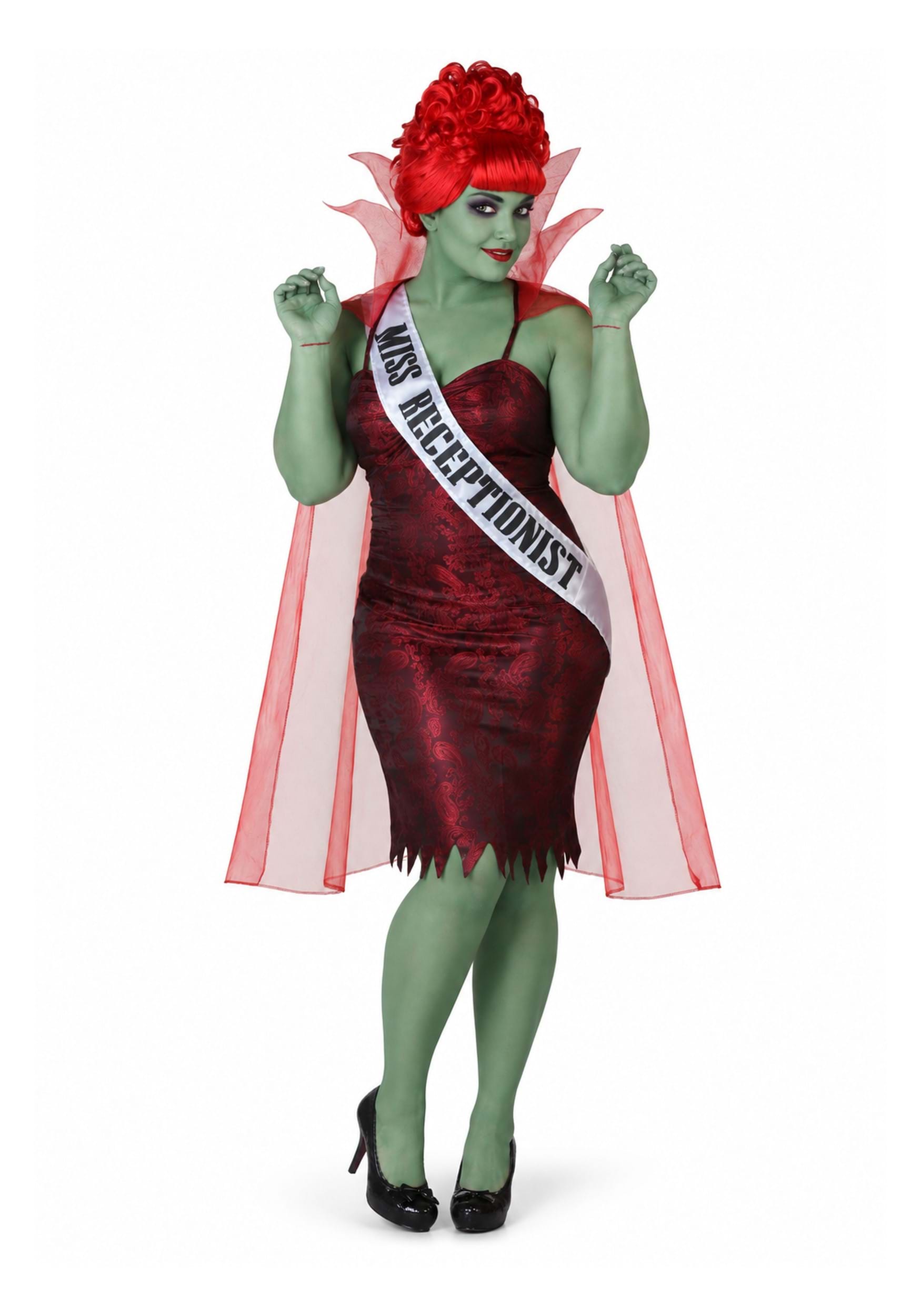 Plus Size Miss Dead Receptionist Womens Costume