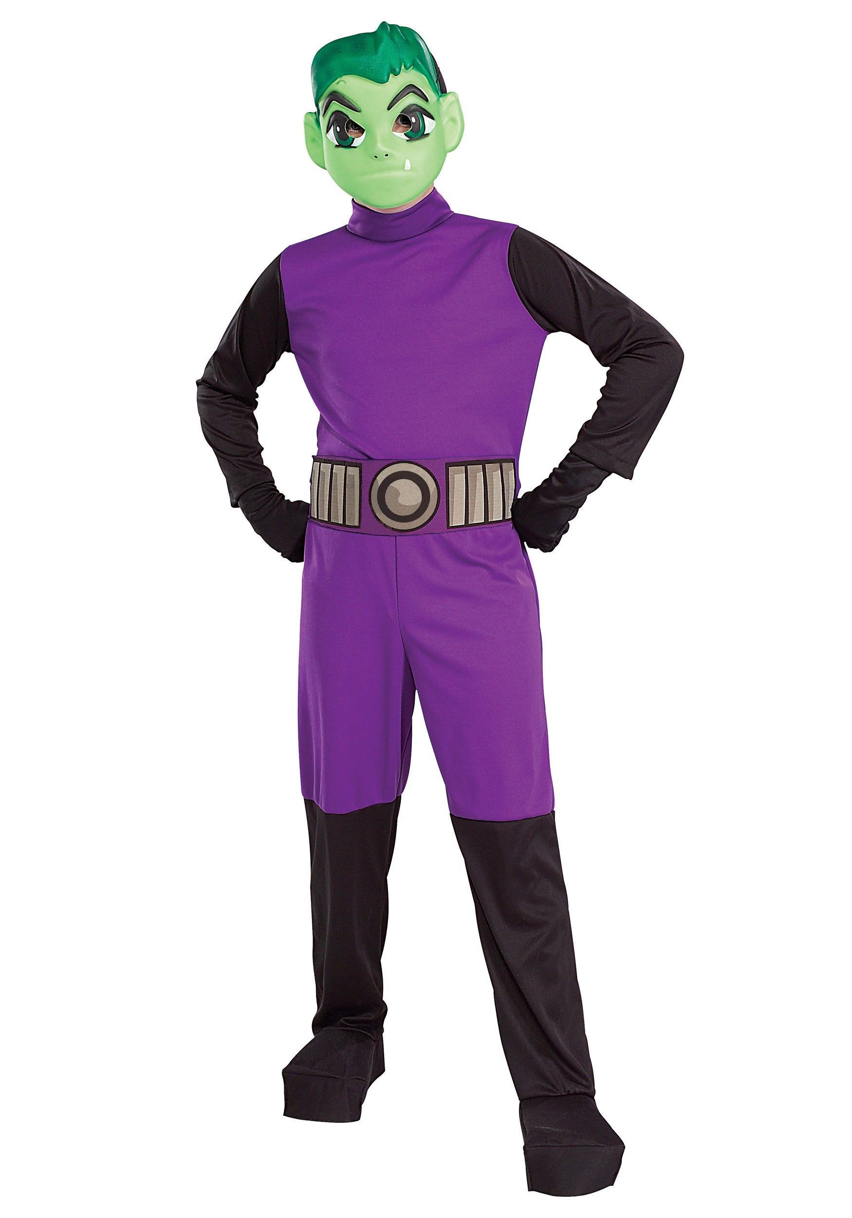 Photos - Fancy Dress Rubies Costume Co. Inc Teen Titans Beast Boy Costume Black/Purple RU18 