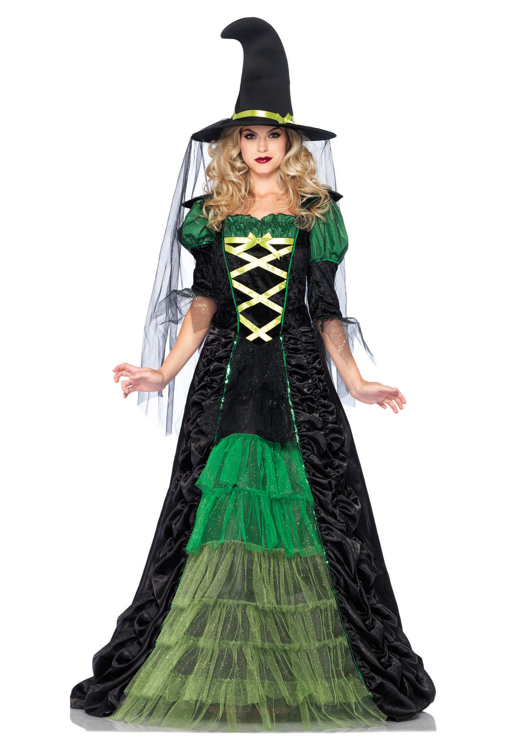 Photos - Fancy Dress MKW Leg Avenue Storybook Witch Costume for Women Black/Green LE85240 