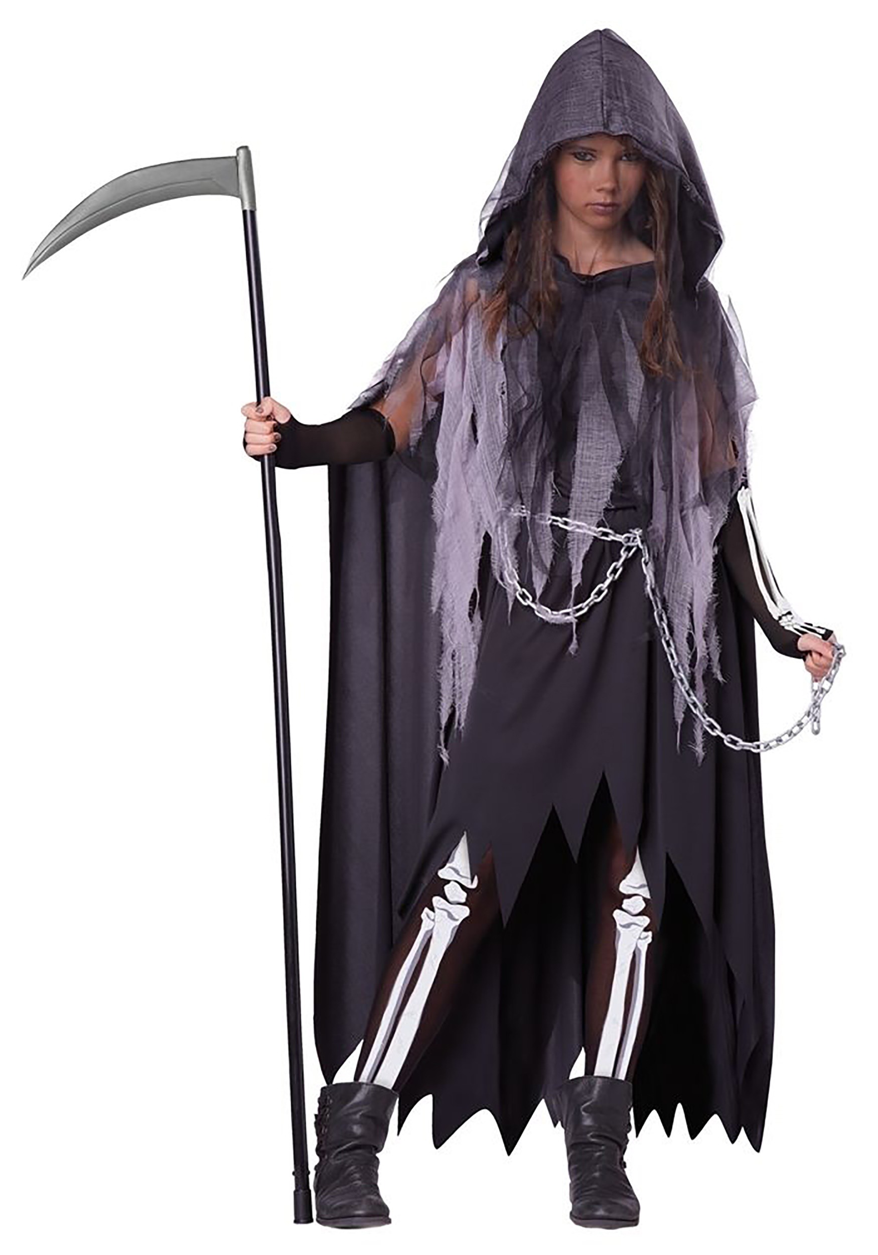 Photos - Fancy Dress California Costume Collection Miss Tween Reaper Costume | Gothic Cosplay B 