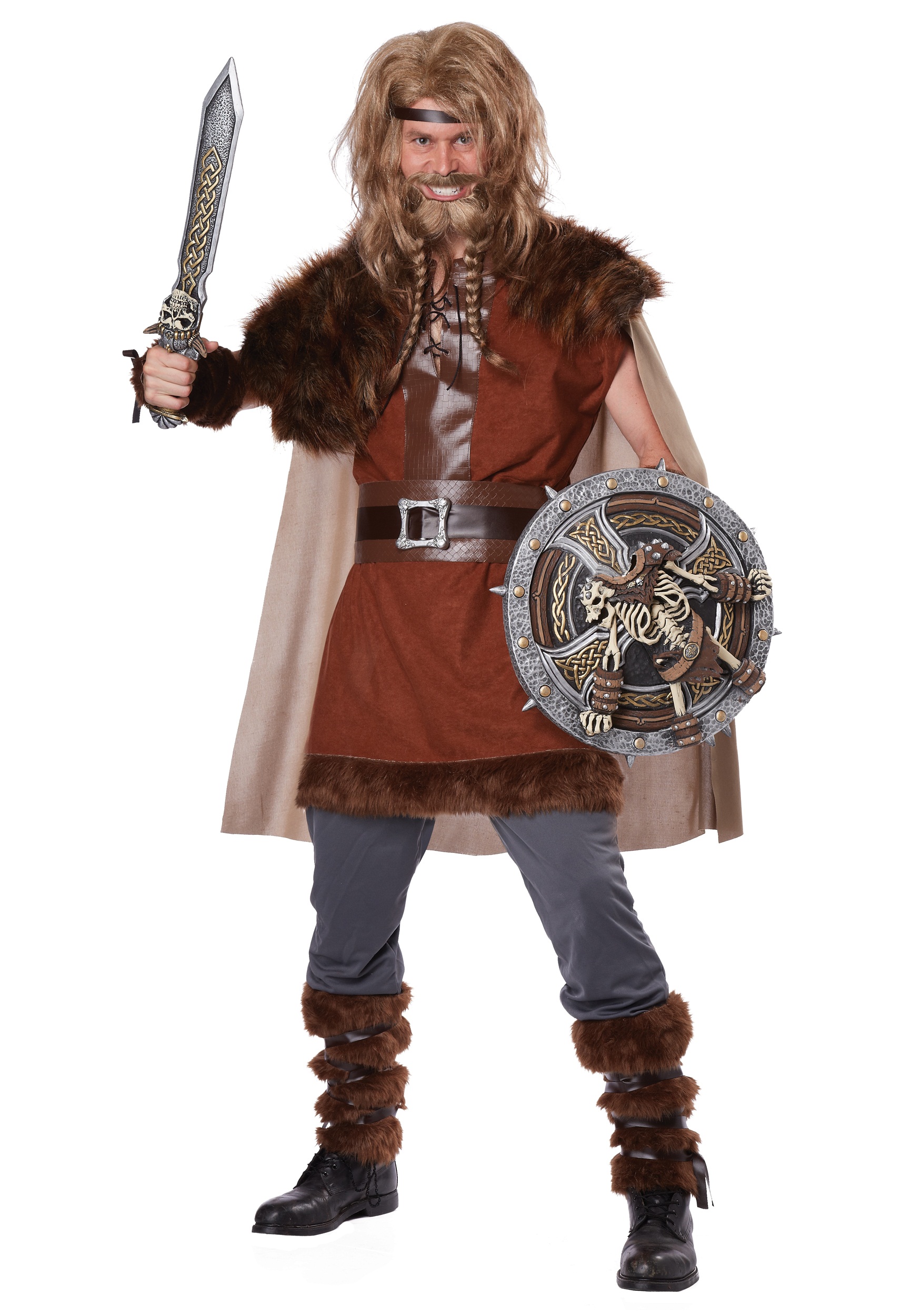 Plus Size Vikings Bjorn Ironside Costume for Men