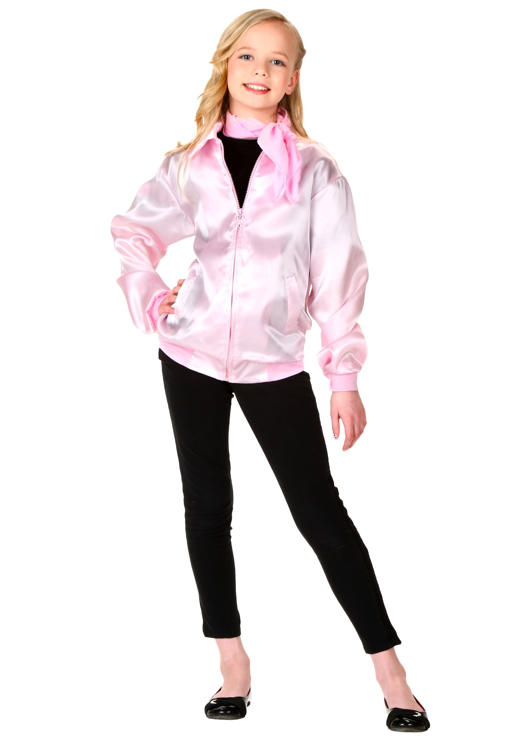 Photos - Fancy Dress FUN Costumes Kids Grease Pink Ladies Costume Jacket Pink GRE6004CH