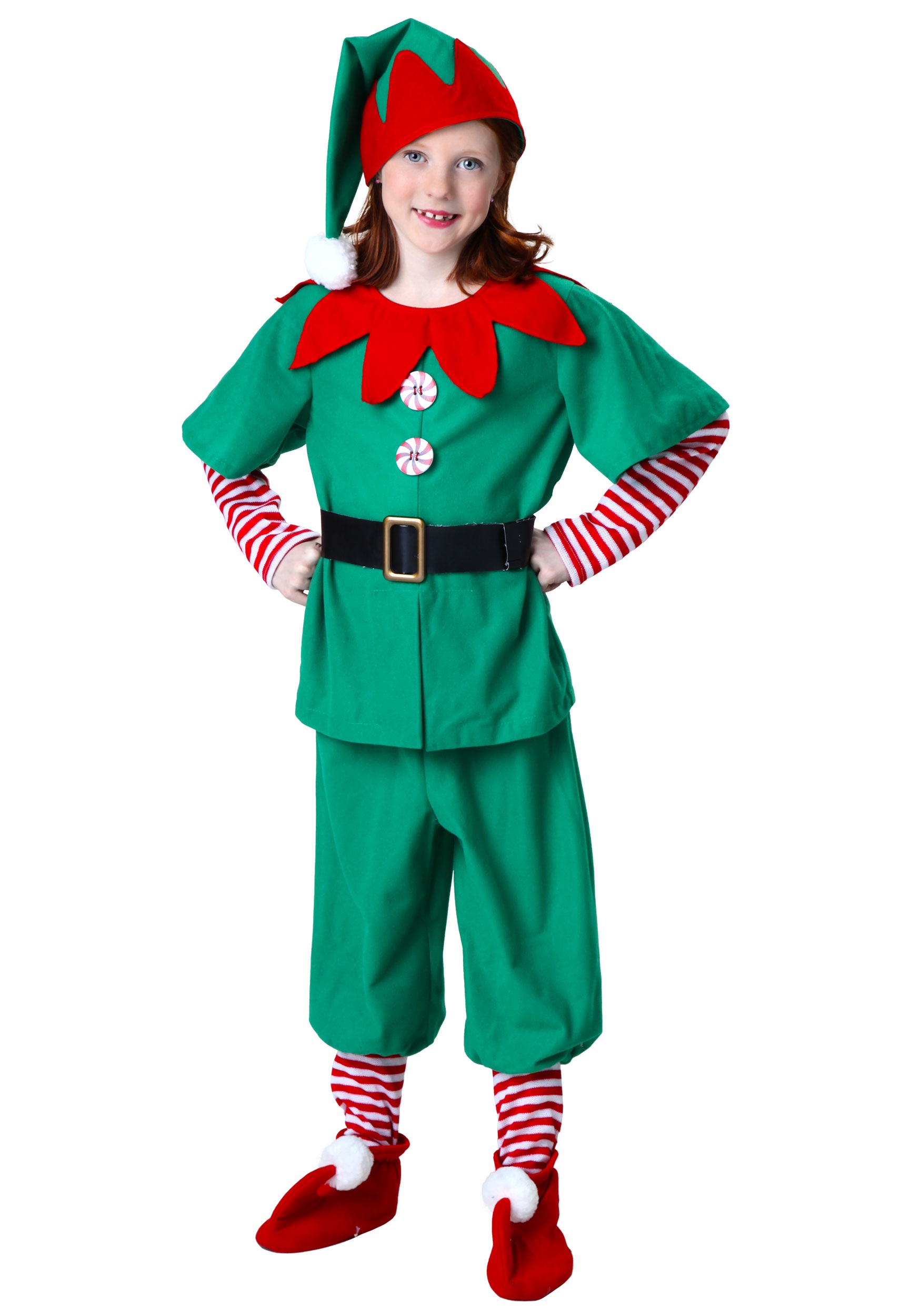 Elf Costume for Kids 3 Pcs Holiday Christmas Elf Outfit