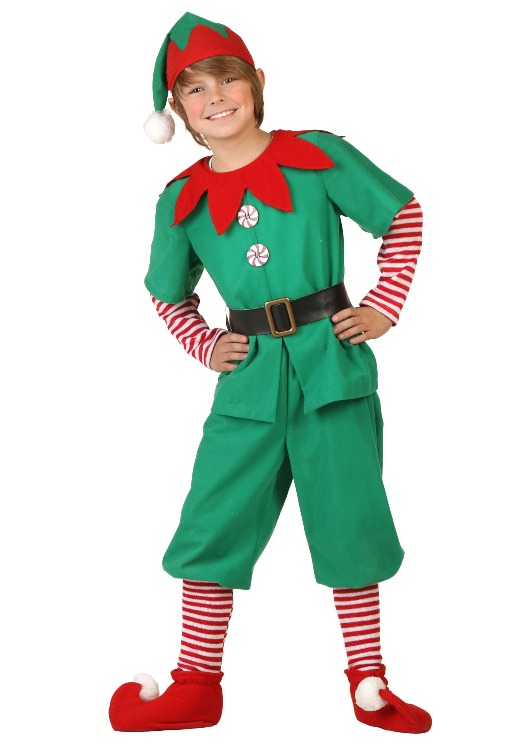 Photos - Fancy Dress Holiday FUN Costumes Elf Costume for Kids | Elf Costumes Green/Red FUN2173CH 