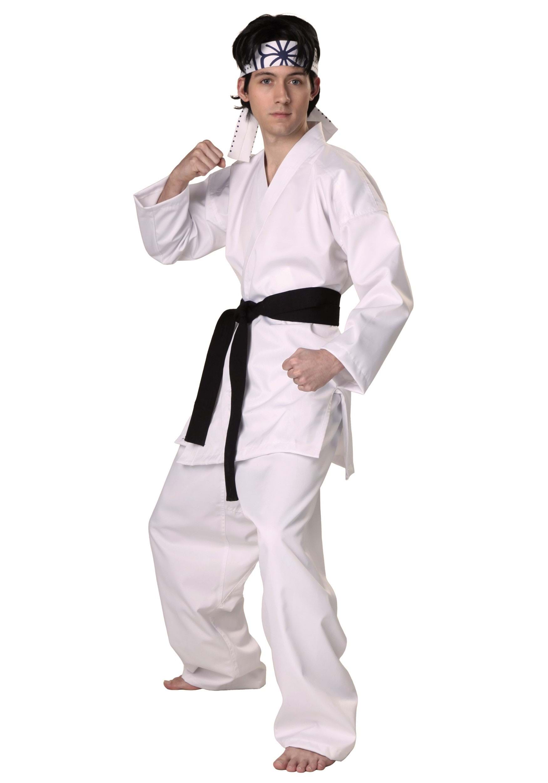 Photos - Fancy Dress KID FUN Costumes Authentic Karate Daniel San Costume For Adults | Halloween Co 