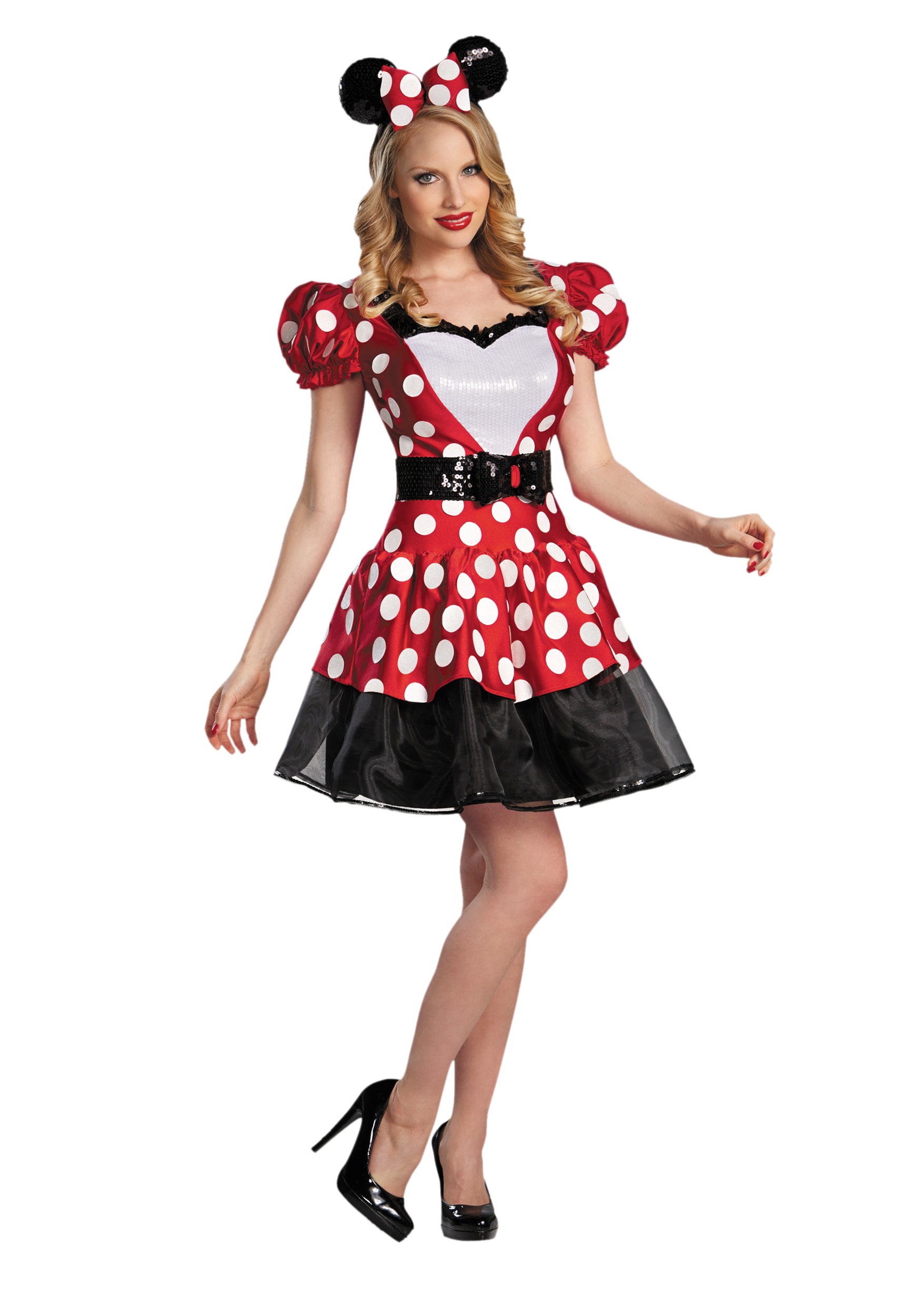 Photos - Fancy Dress Disguise Red Glam Minnie Costume Black/Red/White DI67699