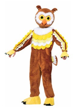 Adult Hoot Feathered Owl Mascot Costume
