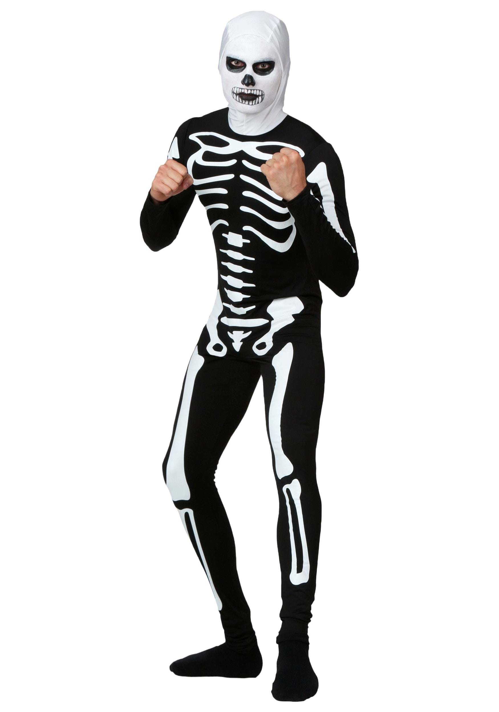 Photos - Fancy Dress KID FUN Costumes Karate  Skeleton Costume Suit | Adult Skeleton Suit Black& 