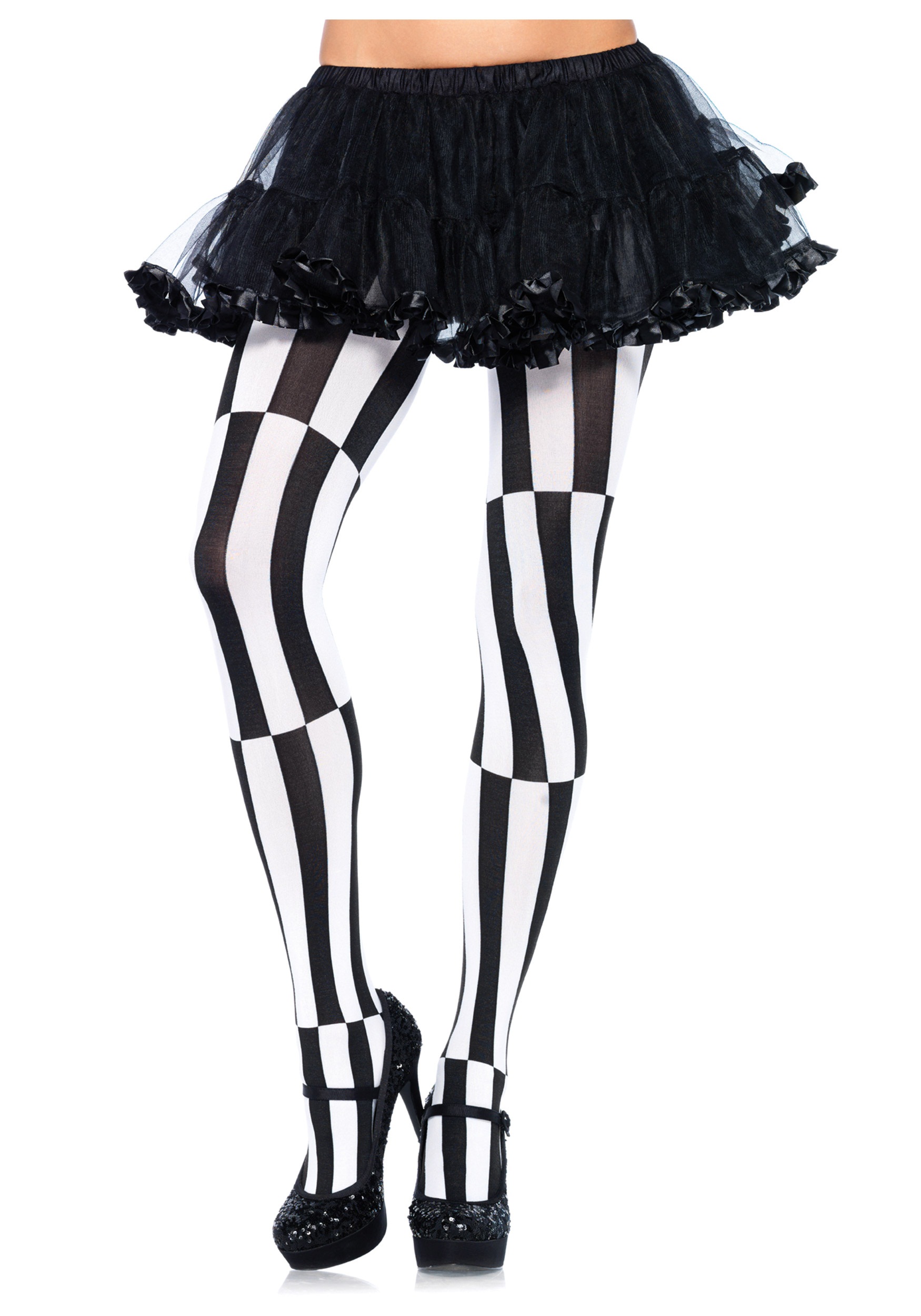 Striped Optical Illusion Tights for Women