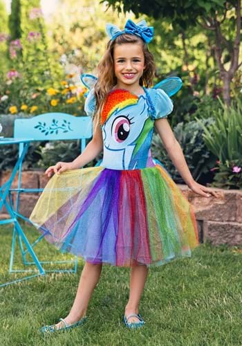 Toddler Girls Rainbow Dash Tutu Prestige Dress-update