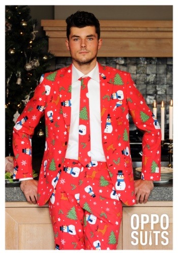 Men's Red Christmas Suit1
