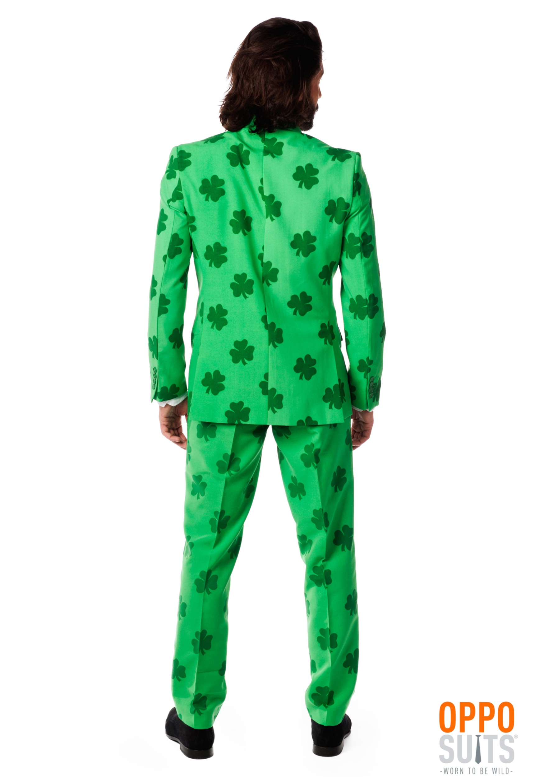 Patrick's Day Stylish Irish Shamrock Designed Suit Mens Green St 