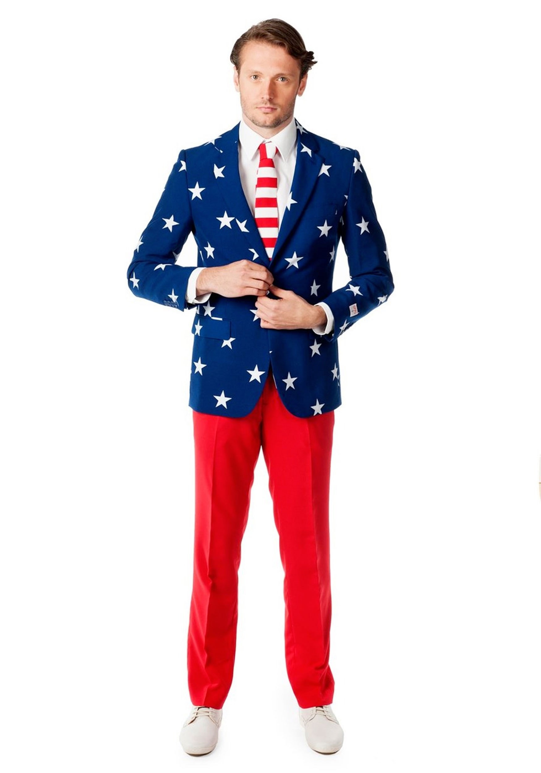 Mens OppoSuits Stars and Stripes Costume Suit