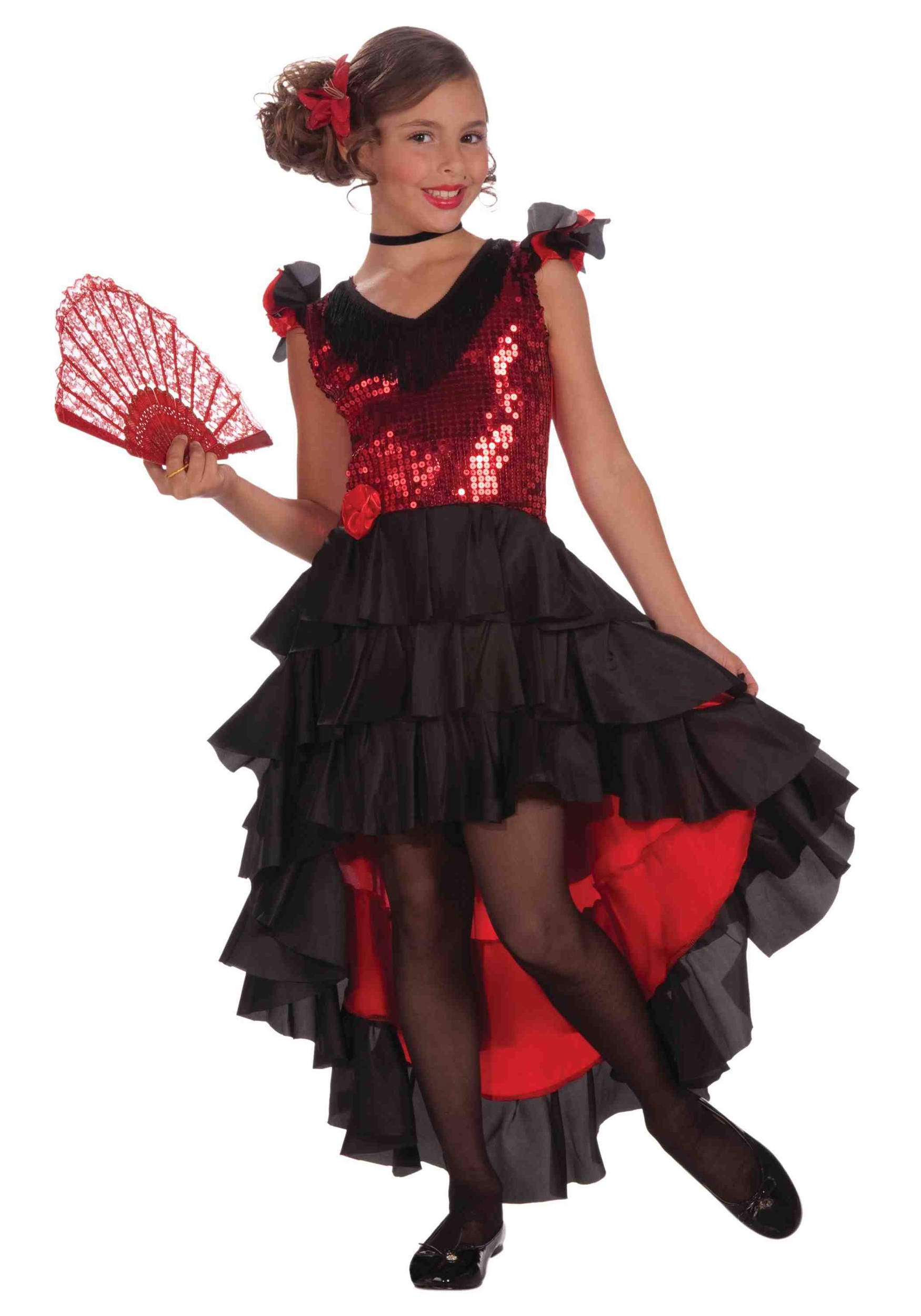 Girls Spanish Dancer Costume