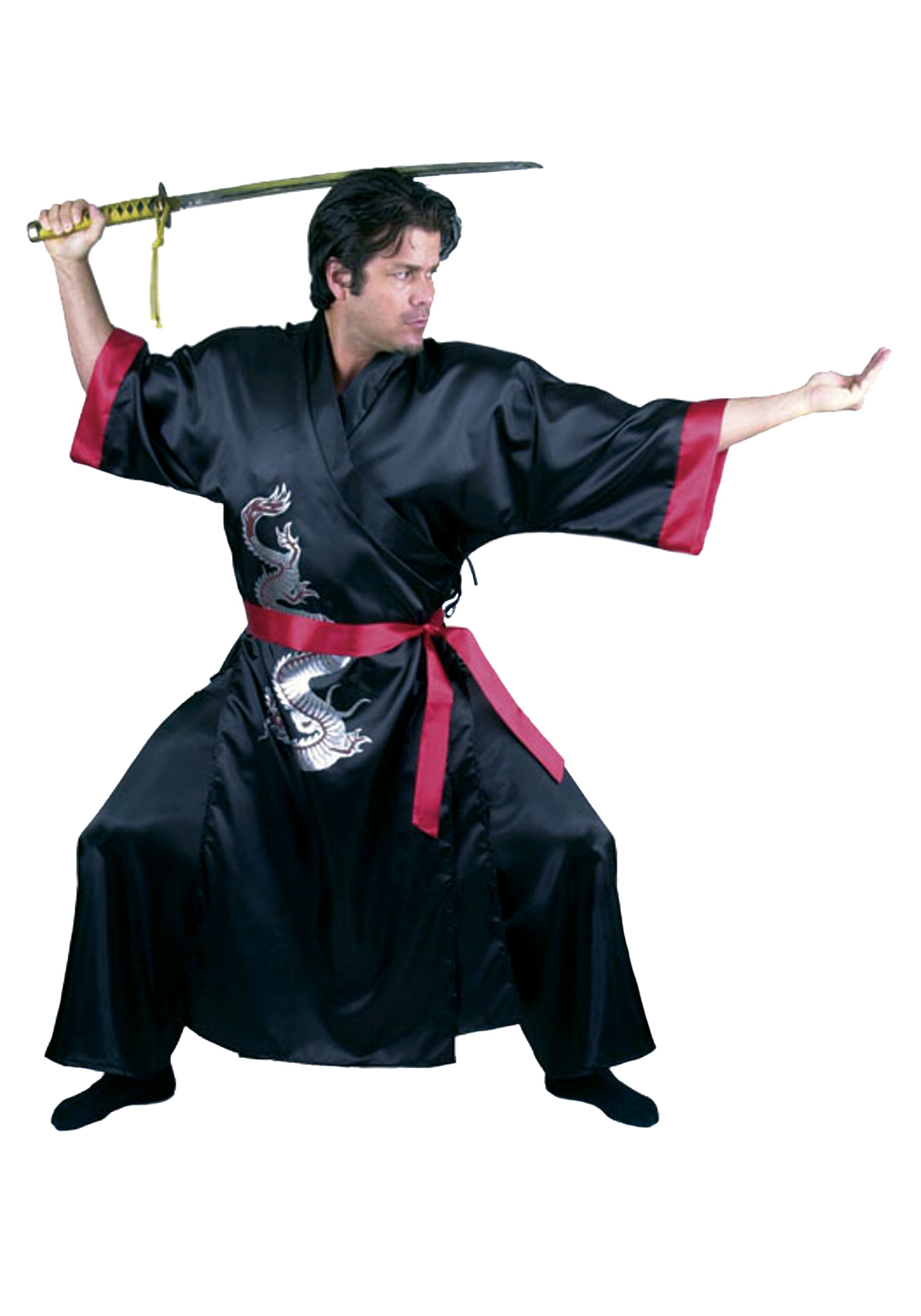 Black Samurai Costume for Adults