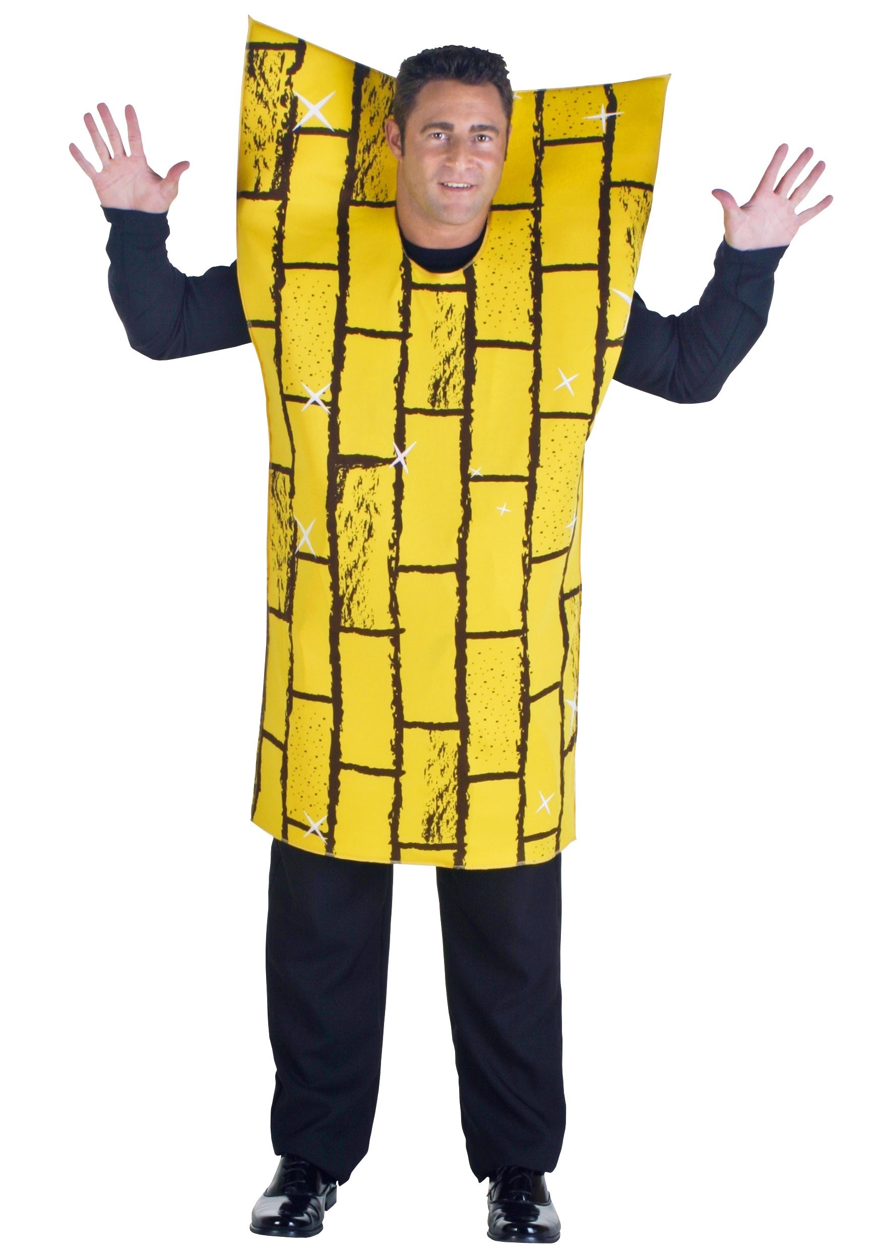Photos - Fancy Dress Brick FUN Costumes Adult Plus Size Yellow  Road Costume Yellow FUN2622PL 