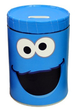 Cookie Monster Tin Bank