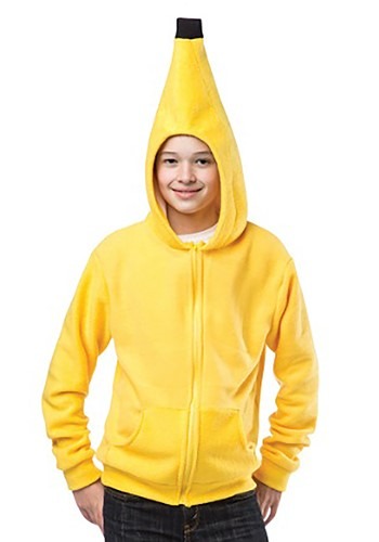 Yellow Teen Banana Hoodie