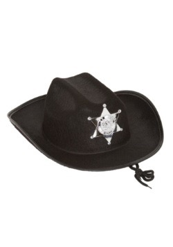 Kid's Black Sheriff Hat
