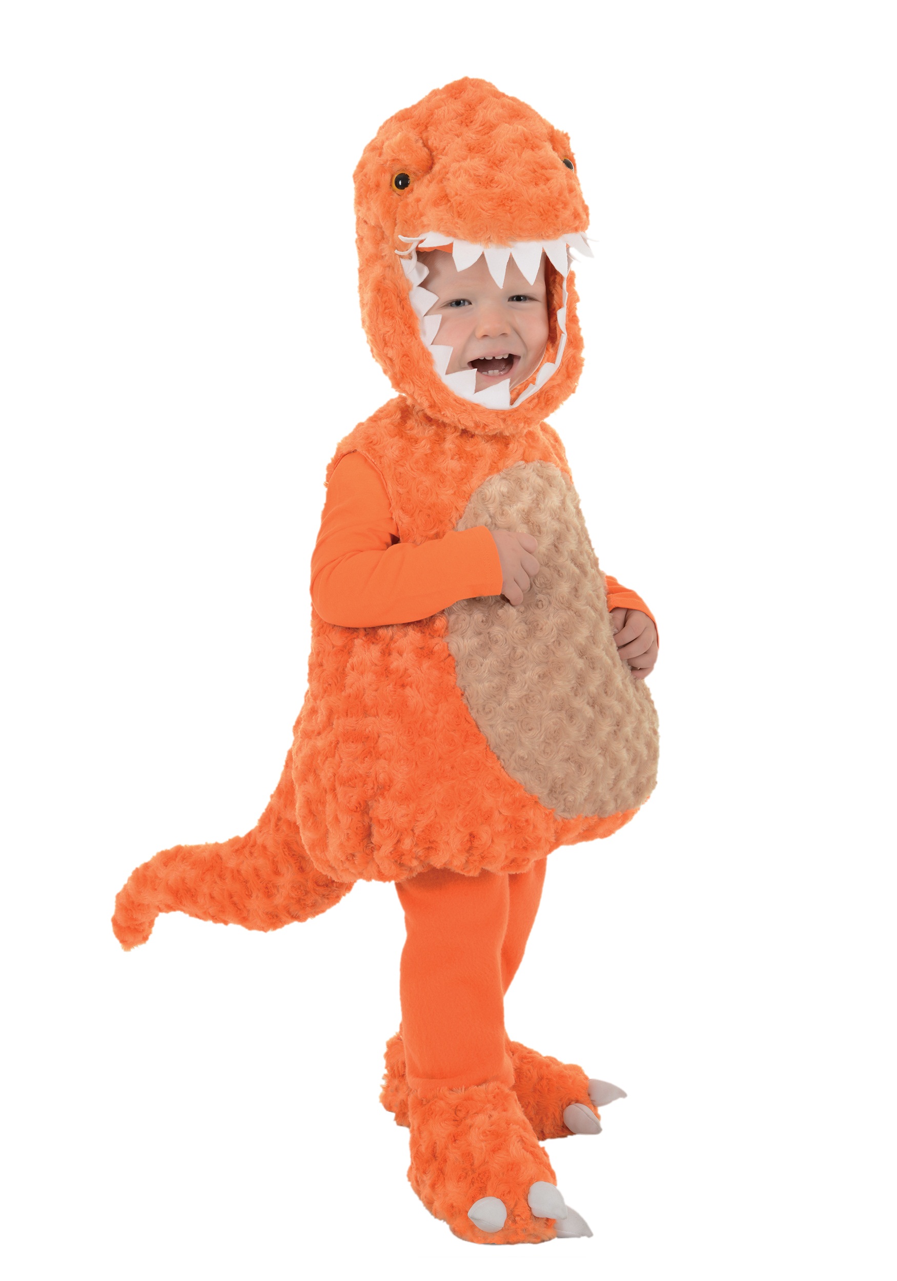 T-Rex Orange Costume for Kids