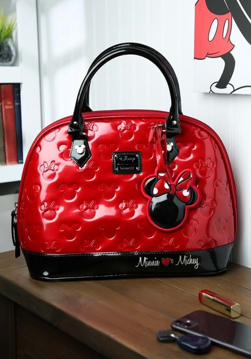 Loungefly Mickey and Minnie Disney Embossed Bag
