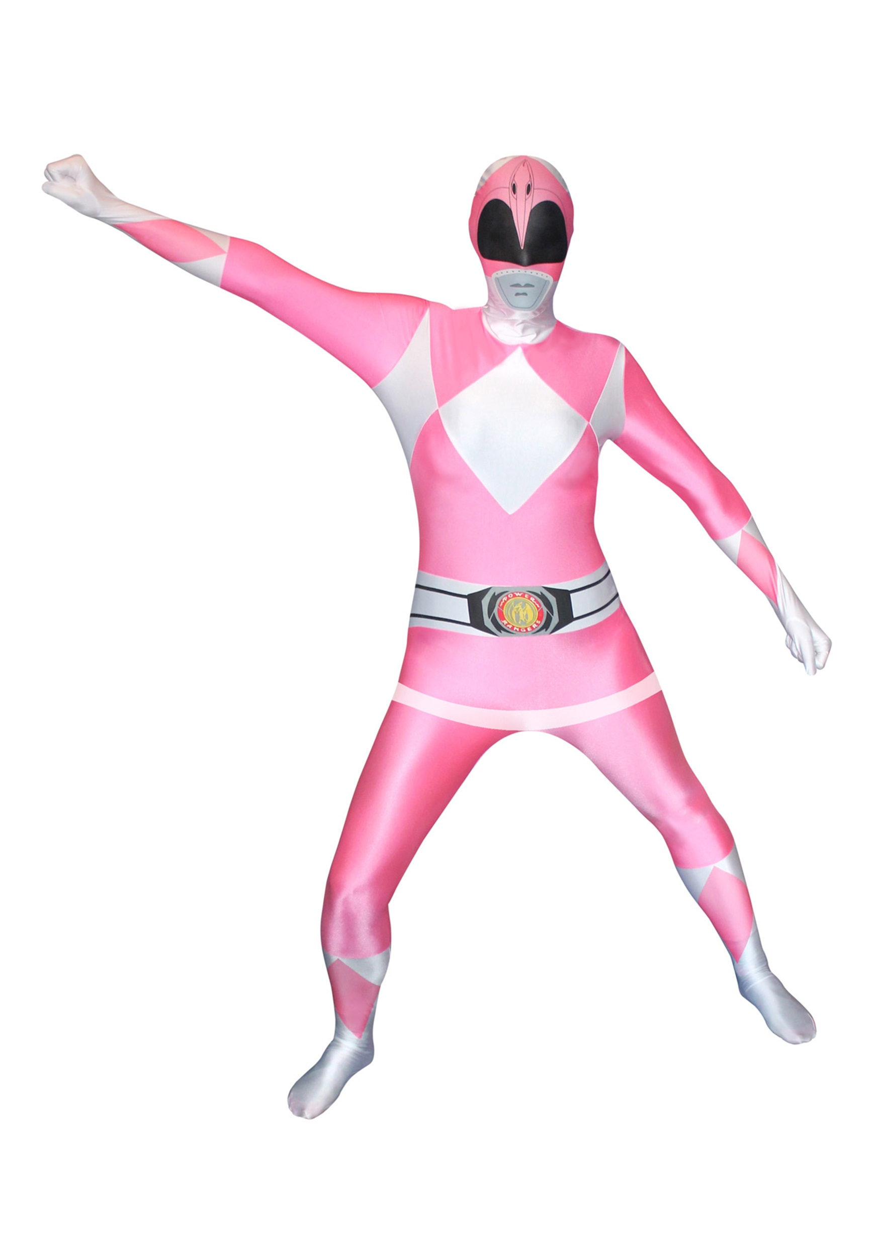 Photos - Fancy Dress Power Morphsuits  Rangers: Pink Ranger Morphsuit Costume Pink/White MPM 