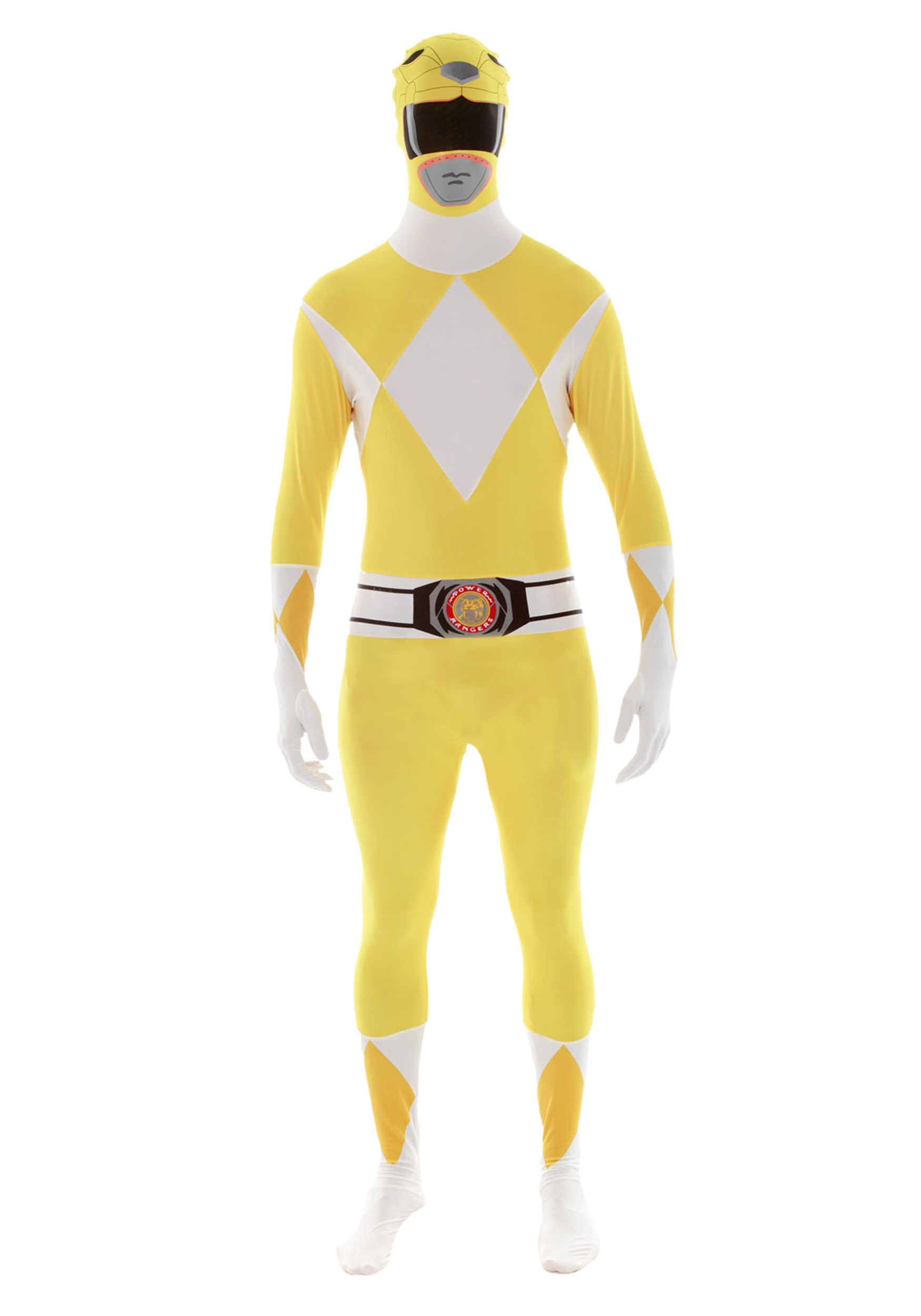 Photos - Fancy Dress Power Morphsuits  Rangers: Yellow Ranger Morphsuit Costume White/Yellow 