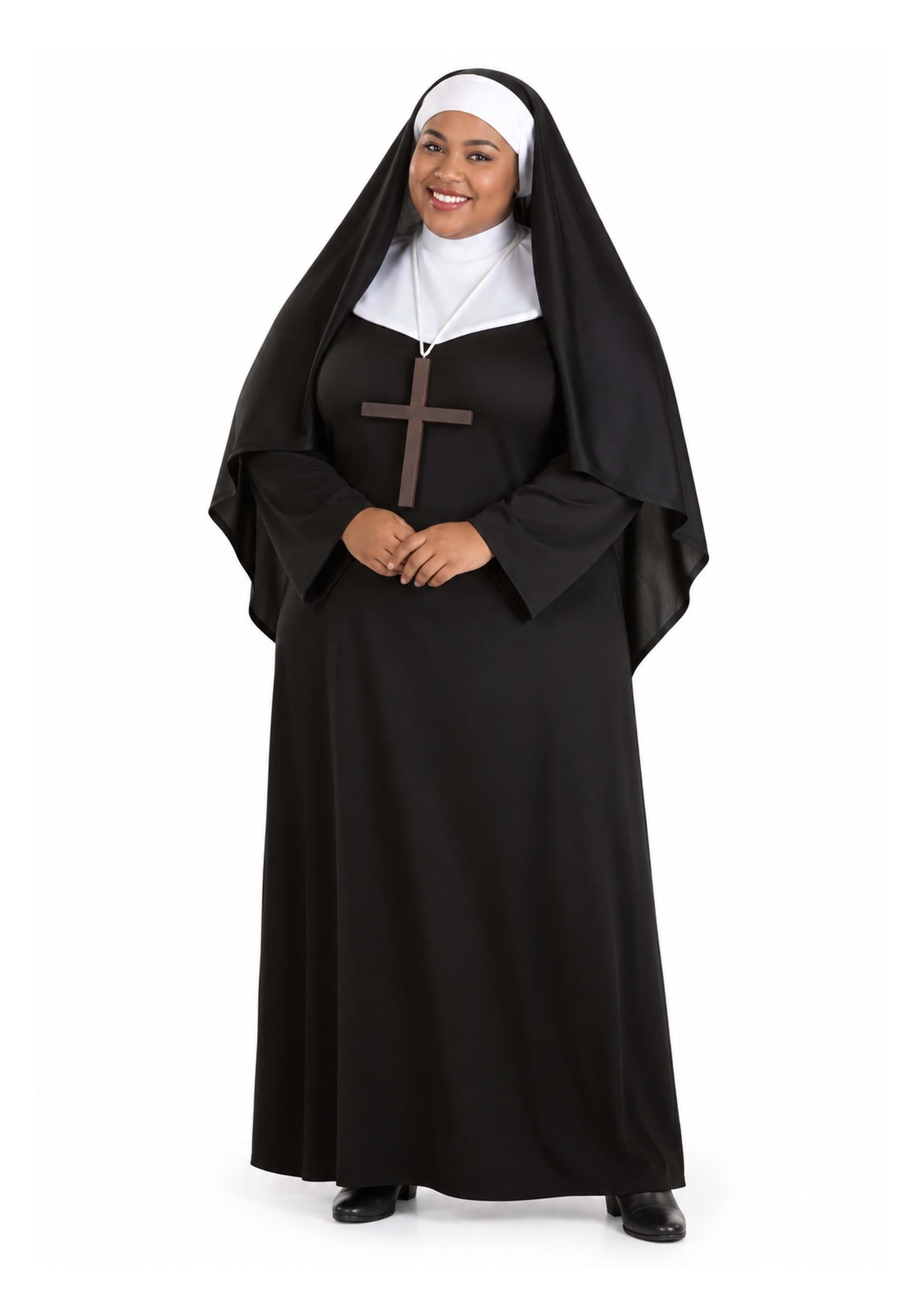 Traditional Nun Plus Size Costume for Women | Religious Costumes