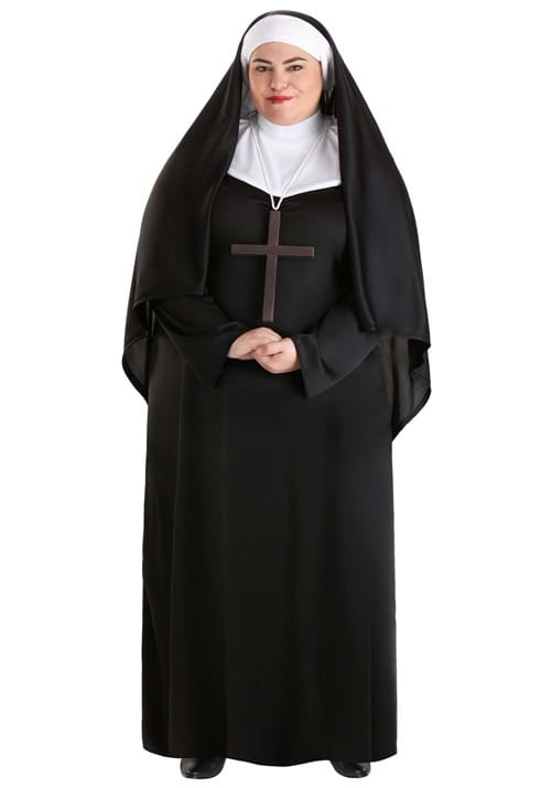 Traditional Nun Plus Size Costume