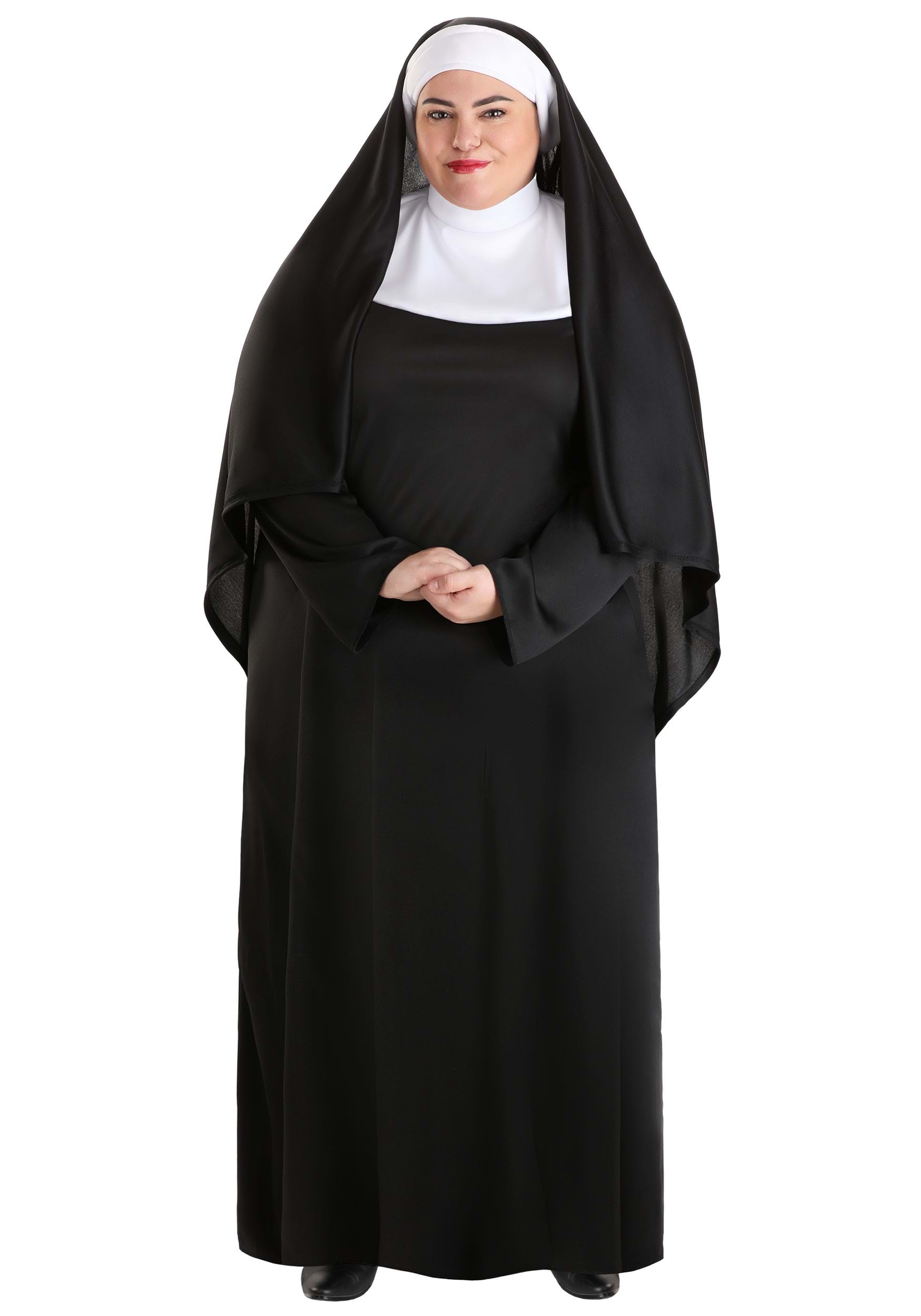 Photos - Fancy Dress FUN Costumes Traditional Nun Plus Size Costume for Women | Religious Costu