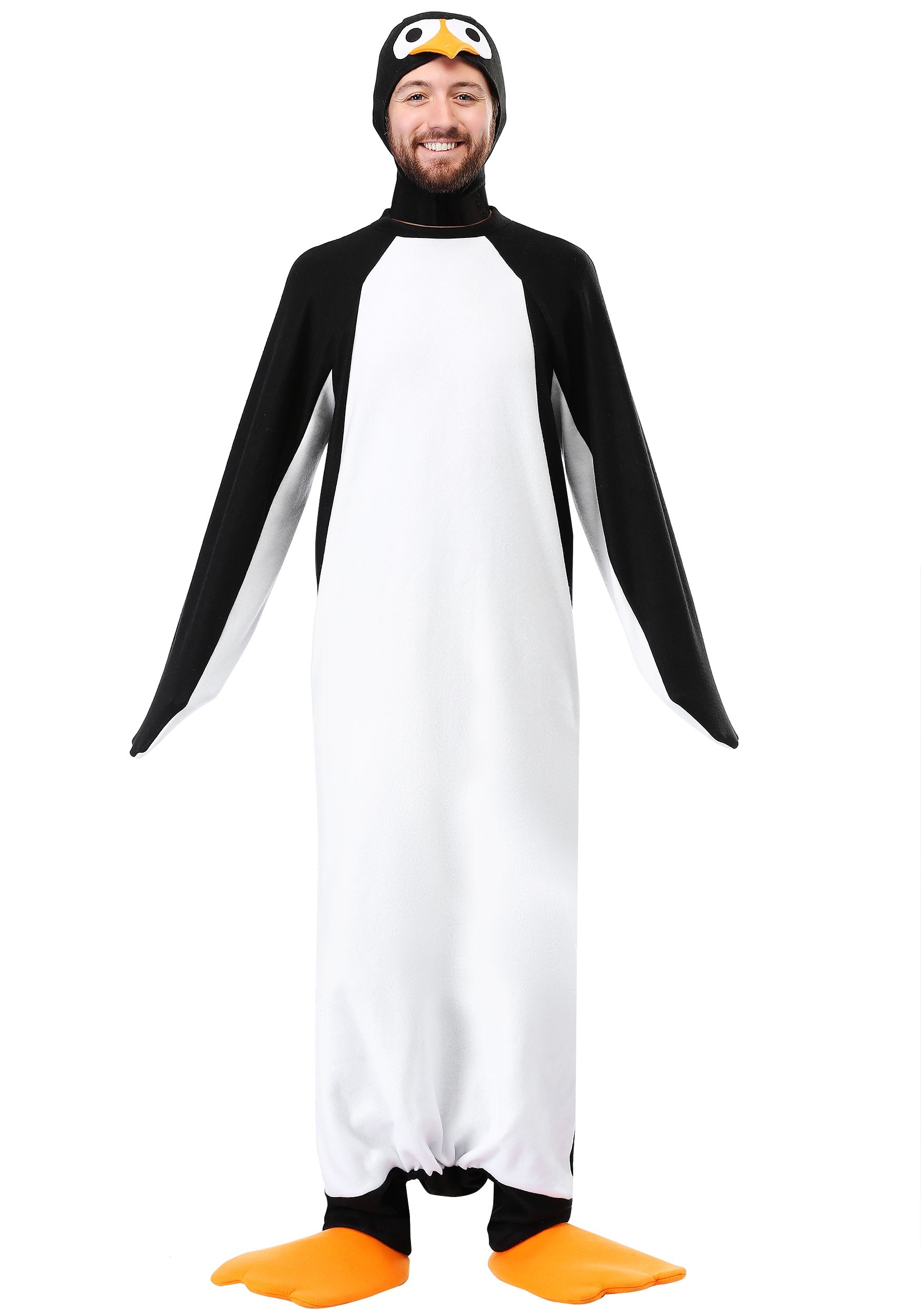 Photos - Fancy Dress Happy Japan FUN Costumes Happy Penguin Costume for Adults Black/White FUN2178AD 