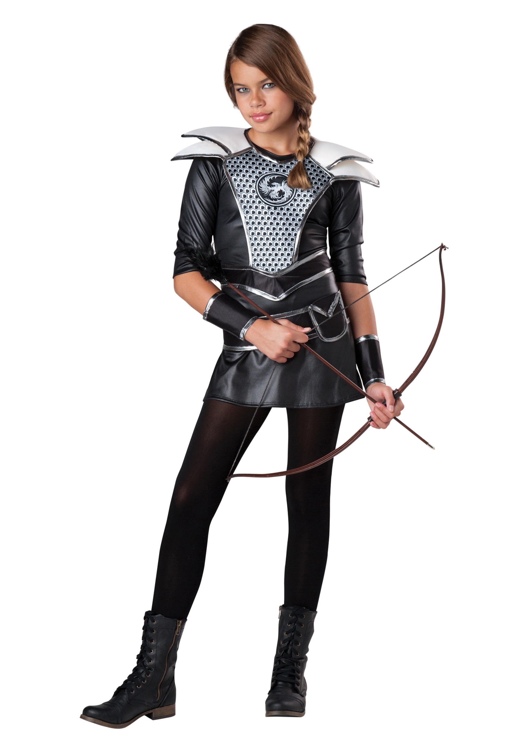 Tween Midnight Huntress Costume | Woman Warrior Costume