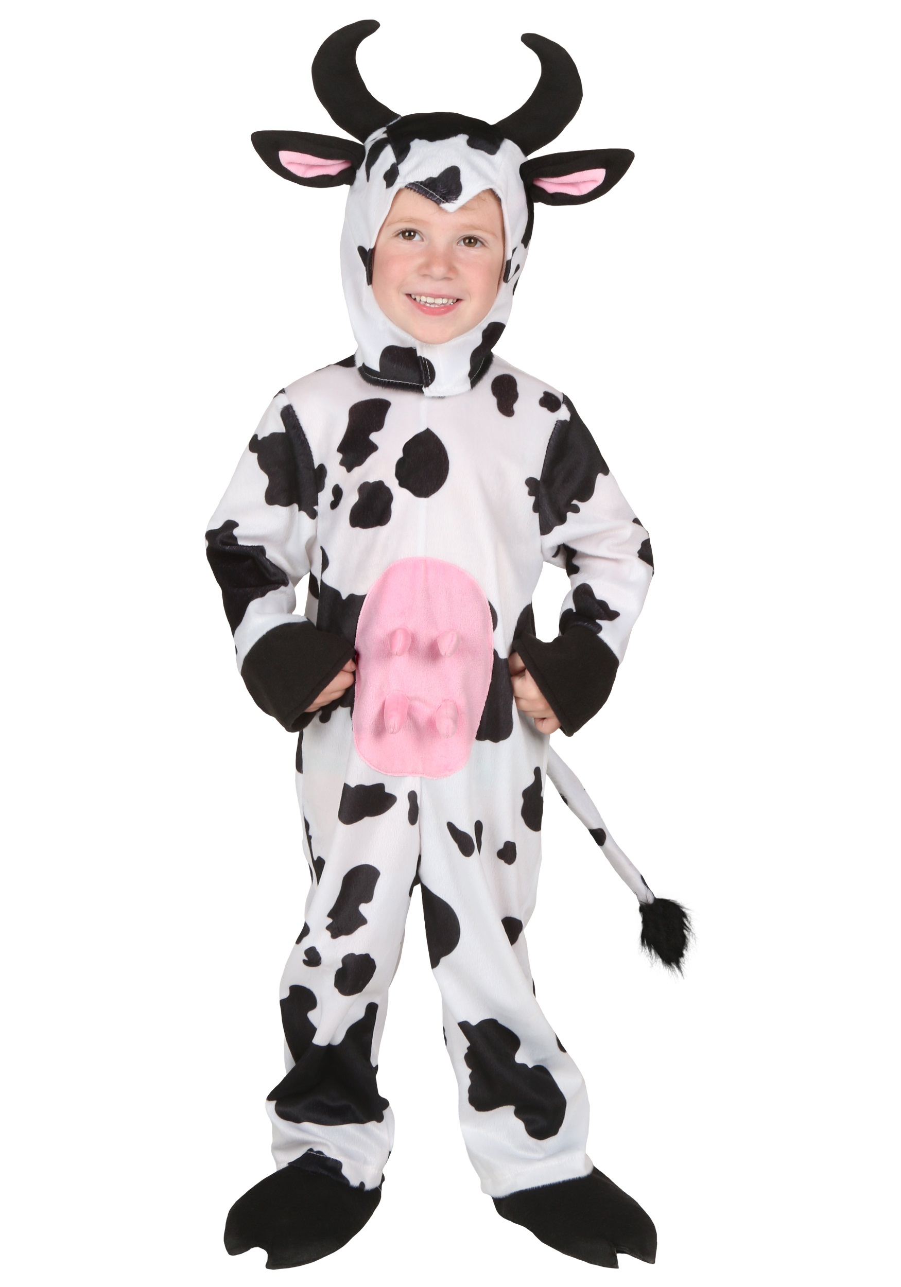 Photos - Fancy Dress Toddler FUN Costumes  Cow Deluxe Costume Black/White FUN2930TD 